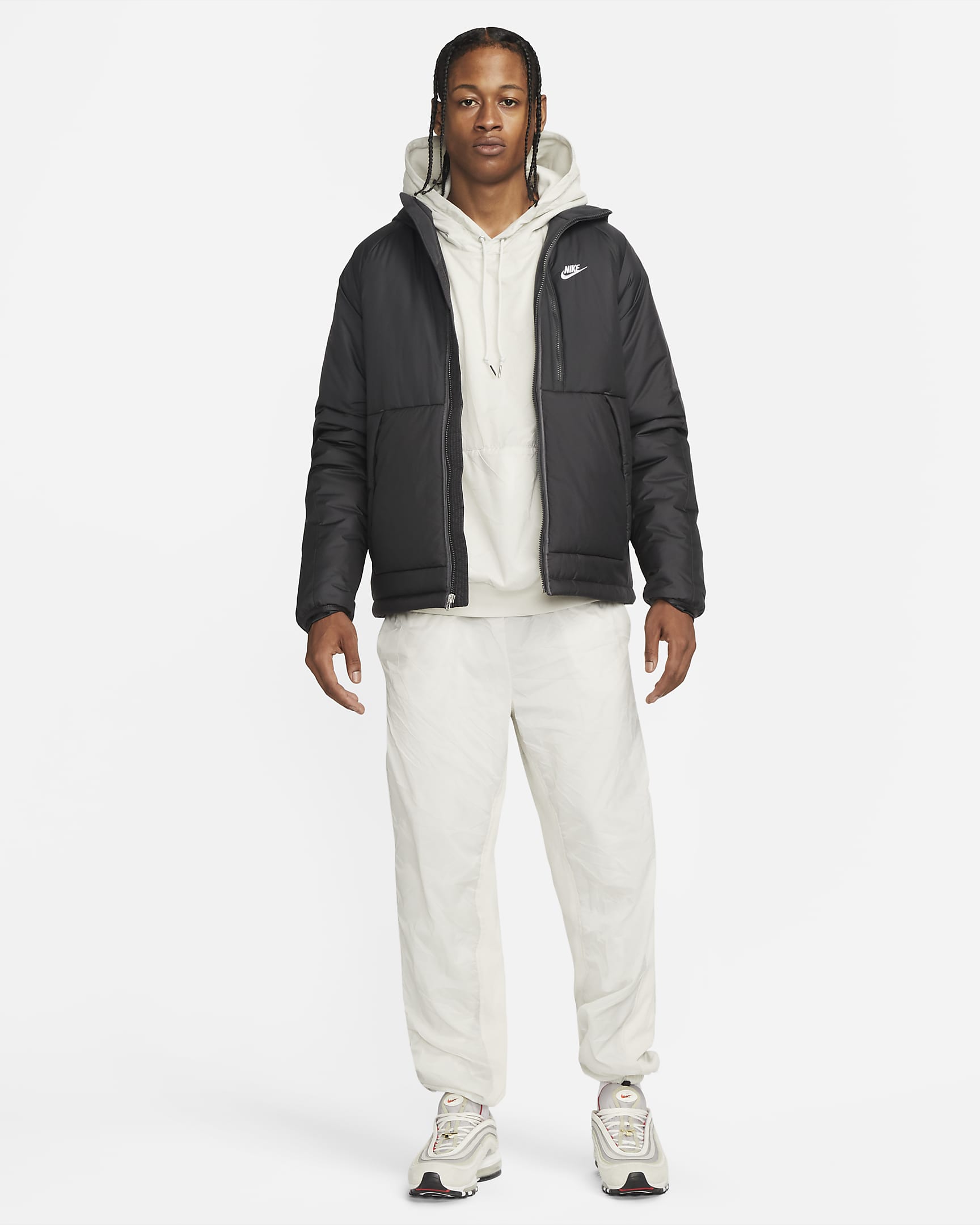 Nike Sportswear Circa Men's Lined Winterized Pullover Hoodie. Nike AT