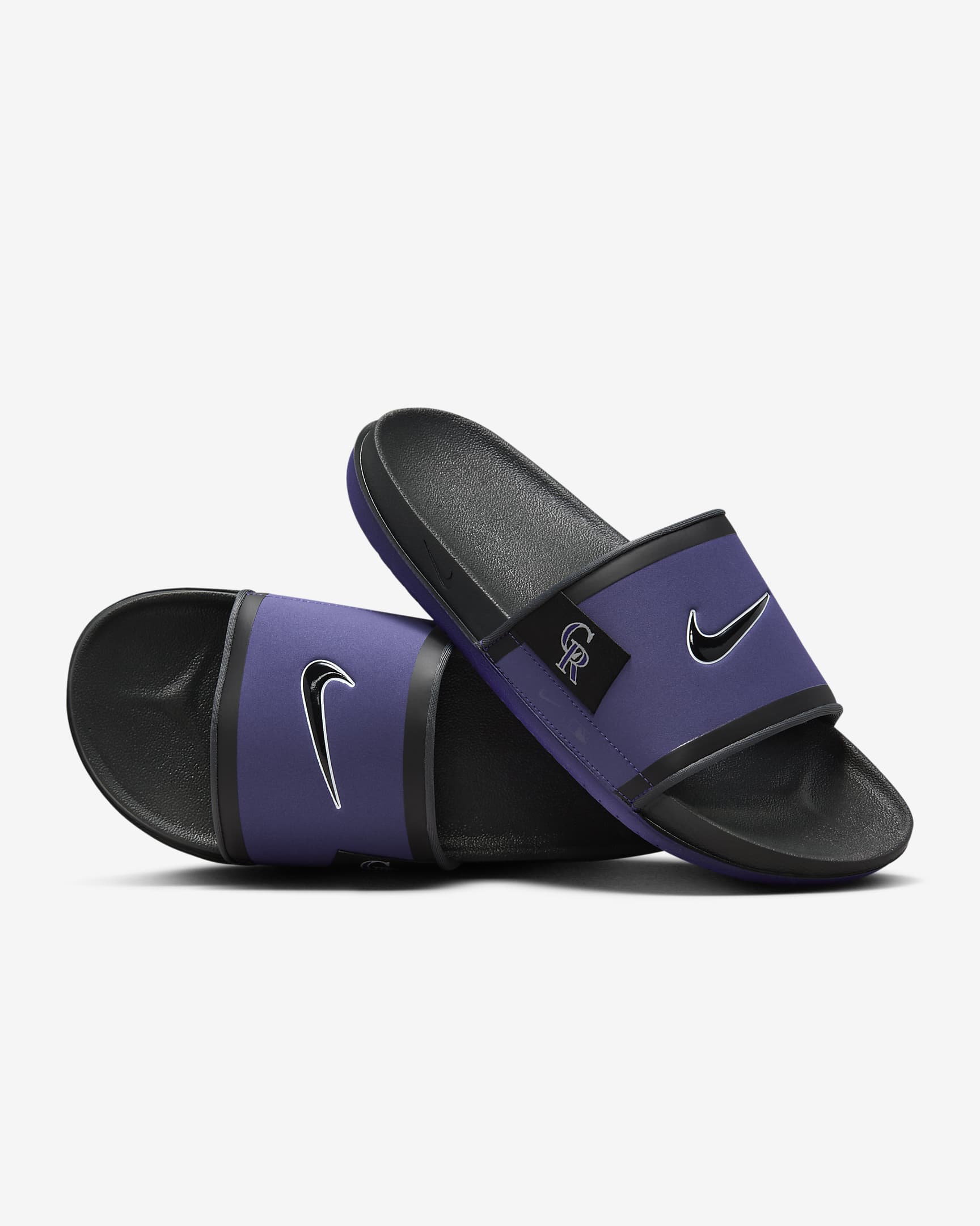 Nike Offcourt (Colorado Rockies) Offcourt Slides - Court Purple/Dark Smoke Grey/Black