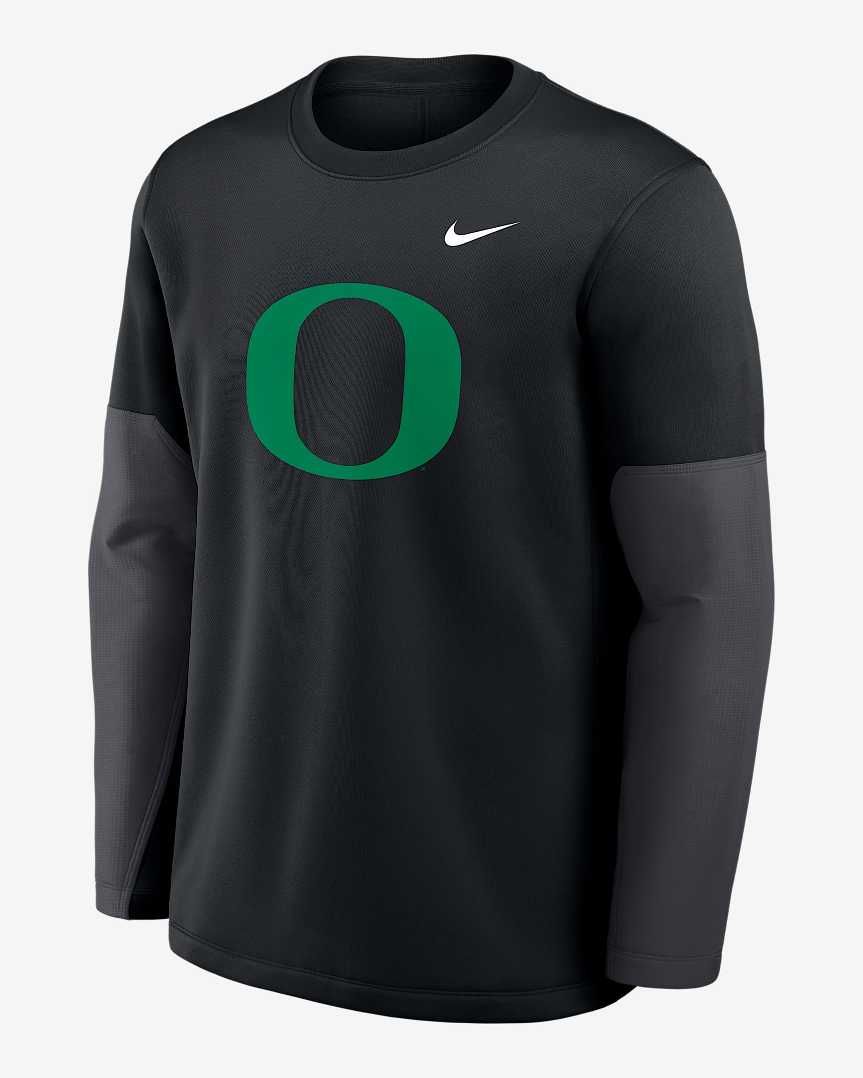 Oregon Sideline Coach Men's Nike Therma-FIT College Long-Sleeve T-Shirt - Black