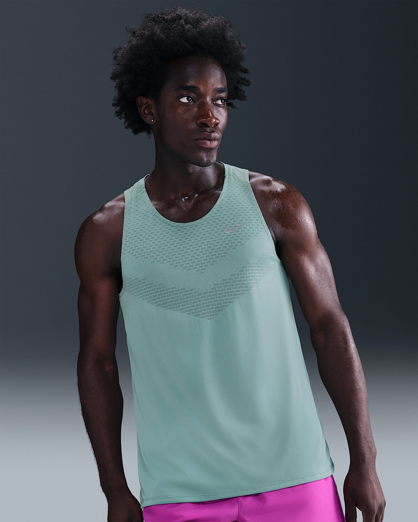 Nike Stride Dri-FIT ADV férfi futótrikó - Cannon