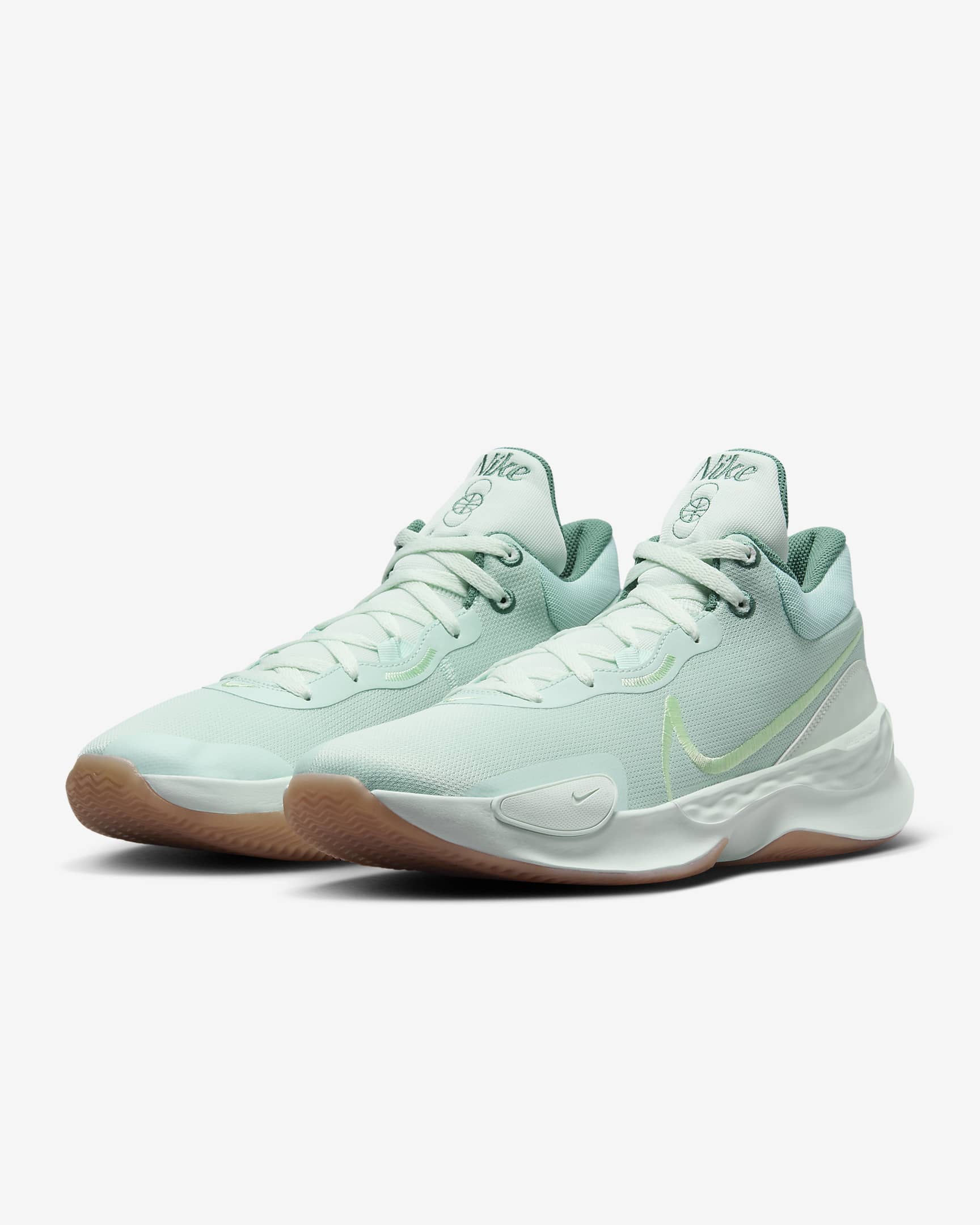 Nike Elevate 3 Basketball Shoes - Barely Green/Jade Ice/Metallic Red Bronze/Vapor Green