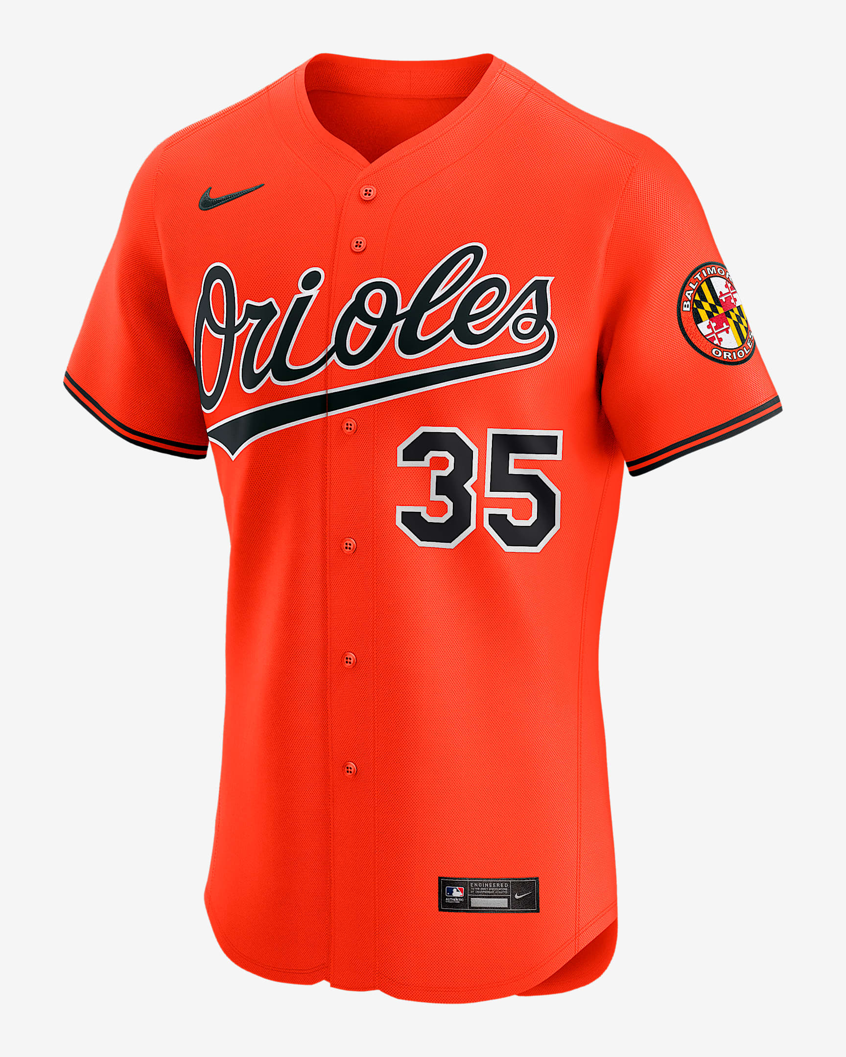 Jersey Nike Dri-FIT ADV de la MLB Elite para hombre Adley Rutschman Baltimore Orioles - Naranja