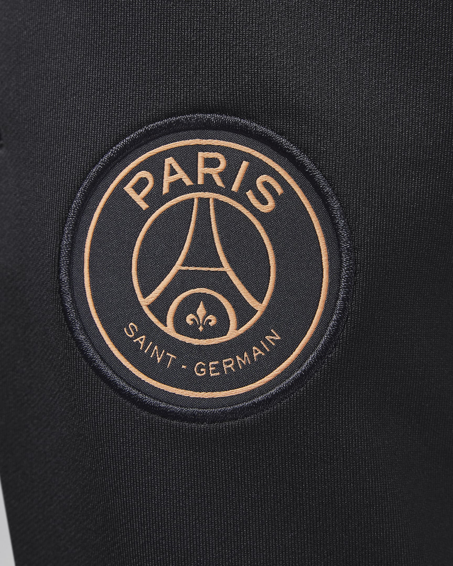 Spodnie piłkarskie dla dużych dzieci Jordan Dri-FIT Paris Saint-Germain Strike (wersja trzecia) - Czerń/Rust Pink/Rust Pink