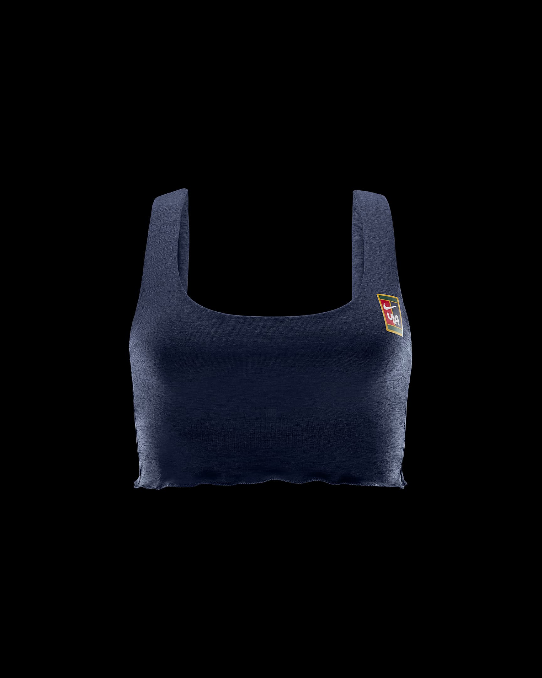 Bra deportivo de baja sujeción con forro ligero para mujer Nike Women by YOON - Azul marino militar/Blanco