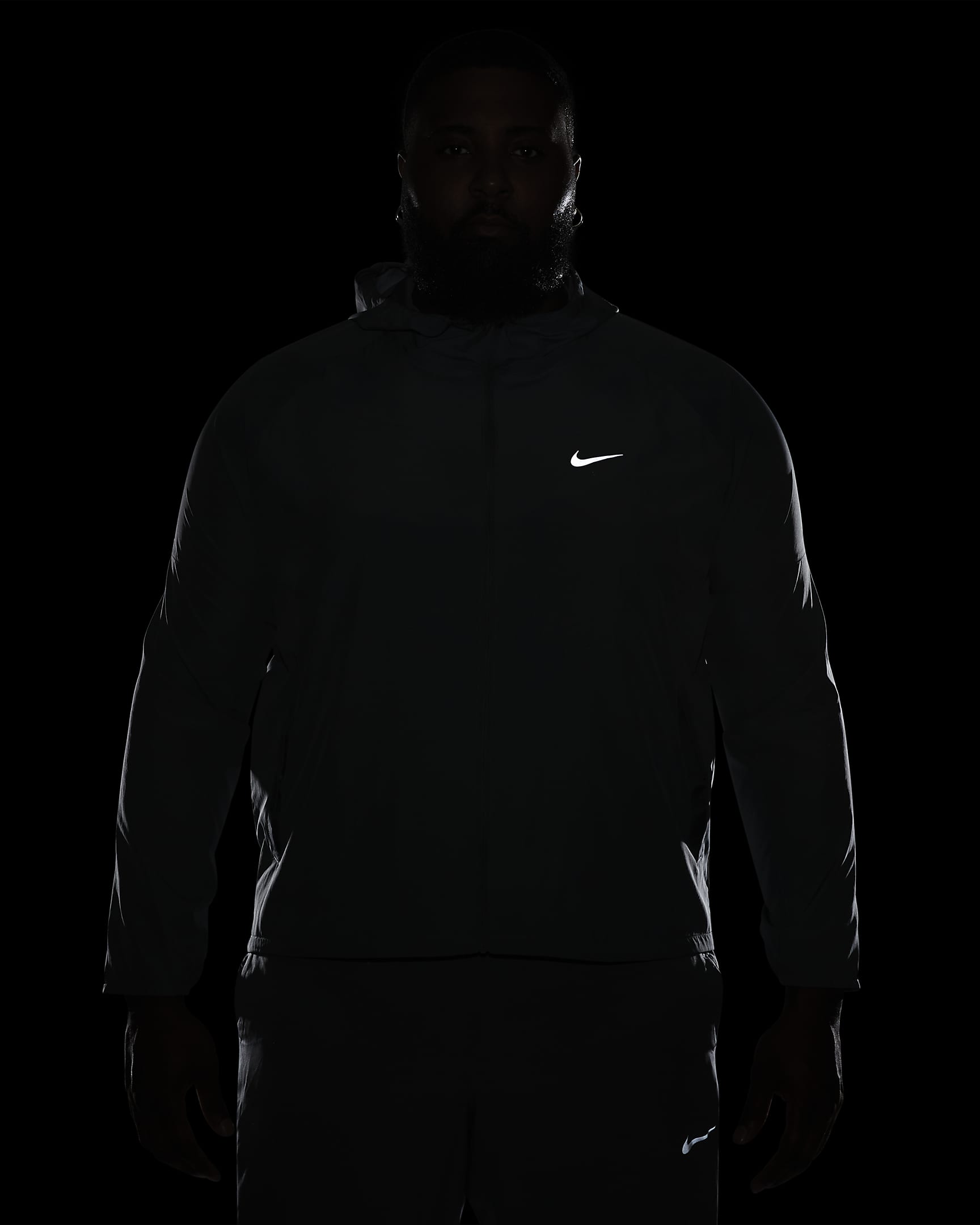 Veste de running déperlante Nike Miler pour homme - Smoke Grey/Smoke Grey