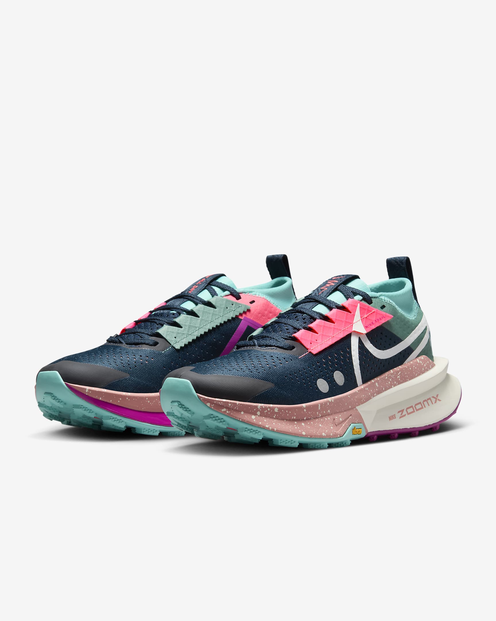 Nike Zegama 2 Trailrunningschoen voor dames - Armory Navy/Green Frost/Vivid Grape/Sail