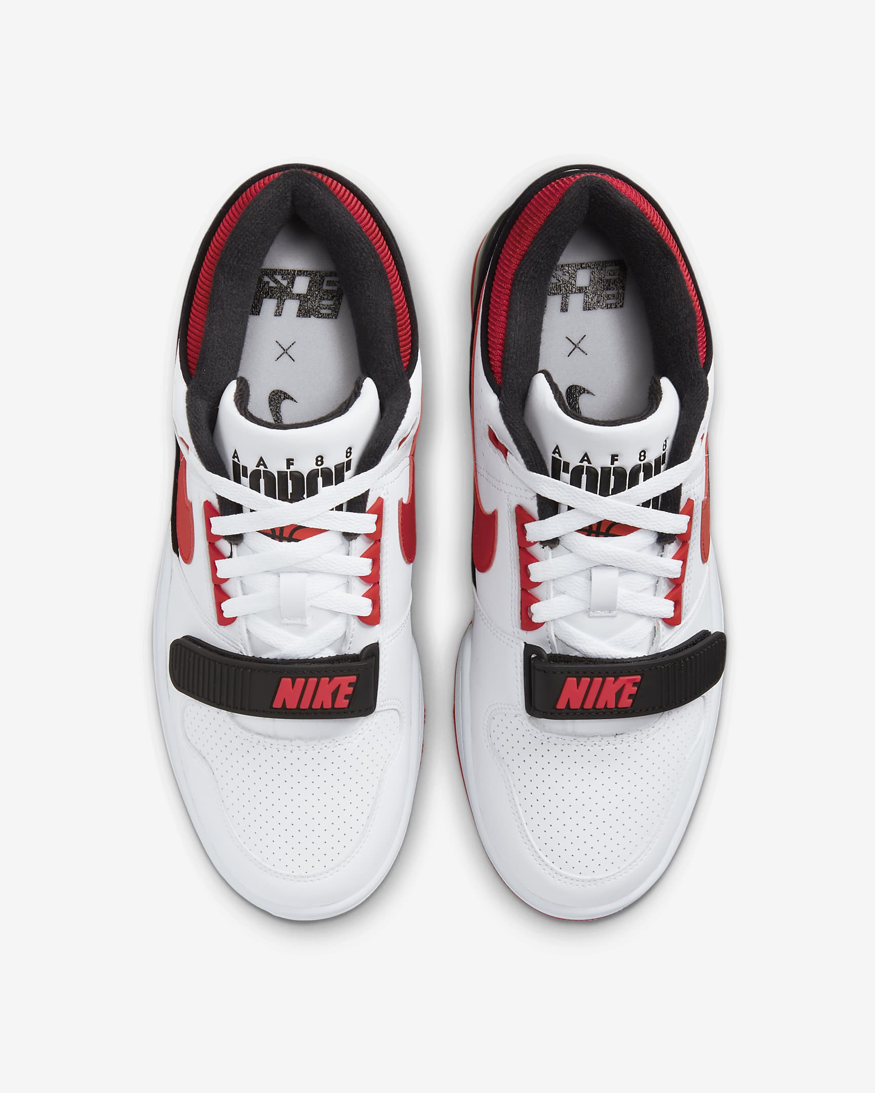 Sapatilhas Nike Air Alpha Force 88 x Billie para homem - Branco/Cinzento Neutral/Vermelho Fire