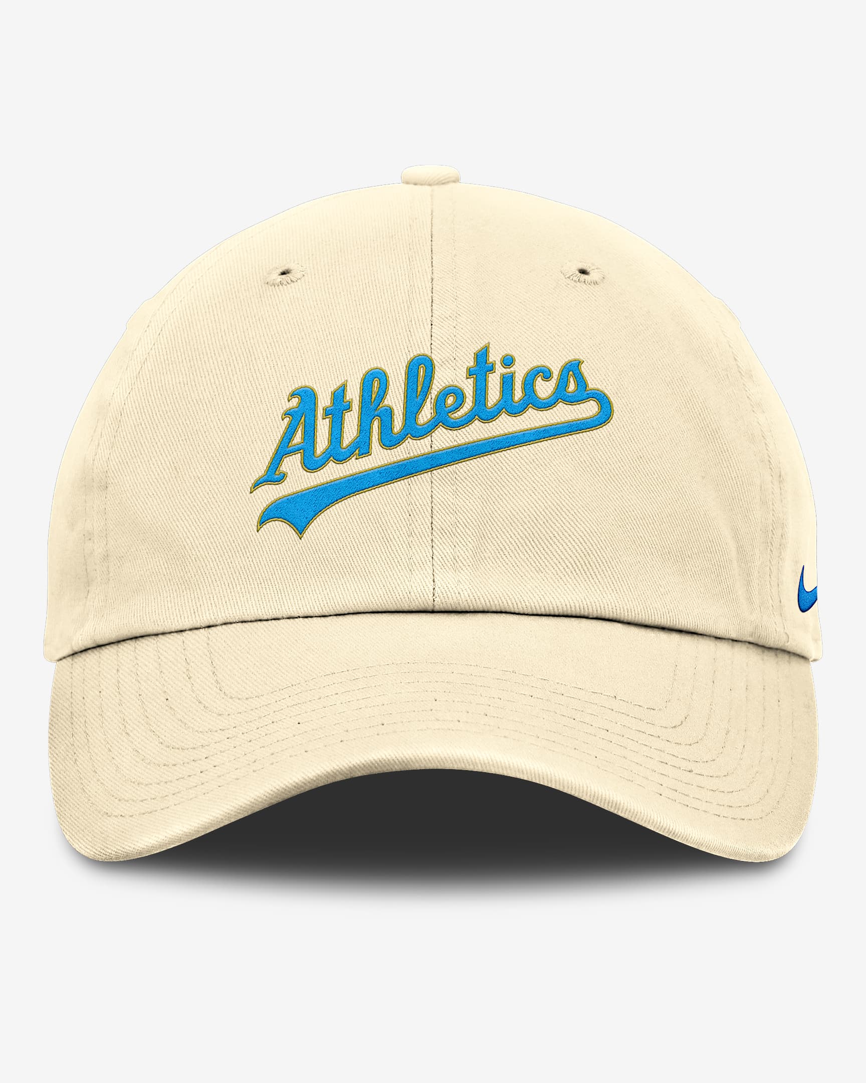 Oakland Athletics Club Men's Nike MLB Adjustable Hat - Coconut Milk