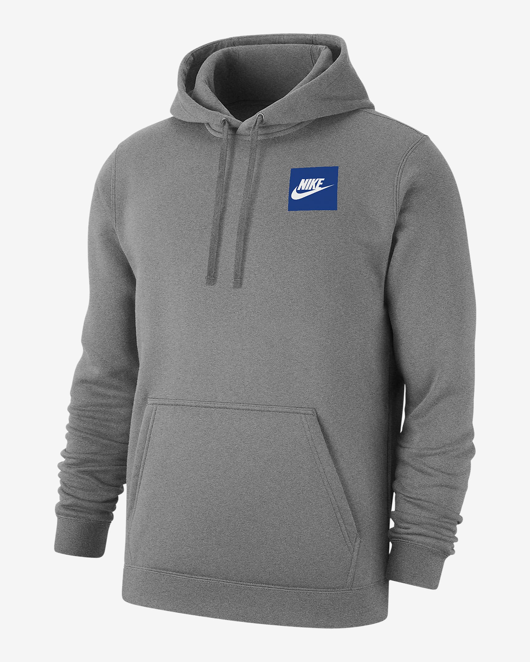 Nike Club Fleece Men's Pullover Hoodie - Dark Grey Heather