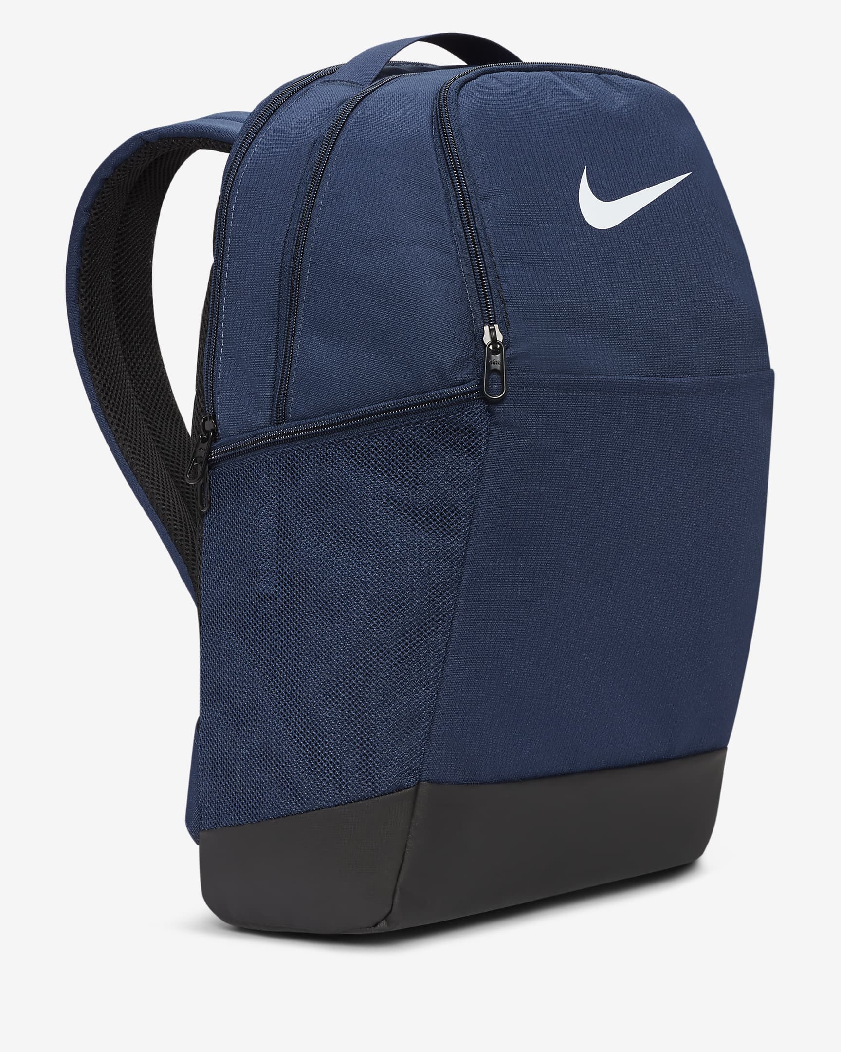 Nike Brasilia 9.5-træningsrygsæk (medium, 24 liter) - Midnight Navy/sort/hvid