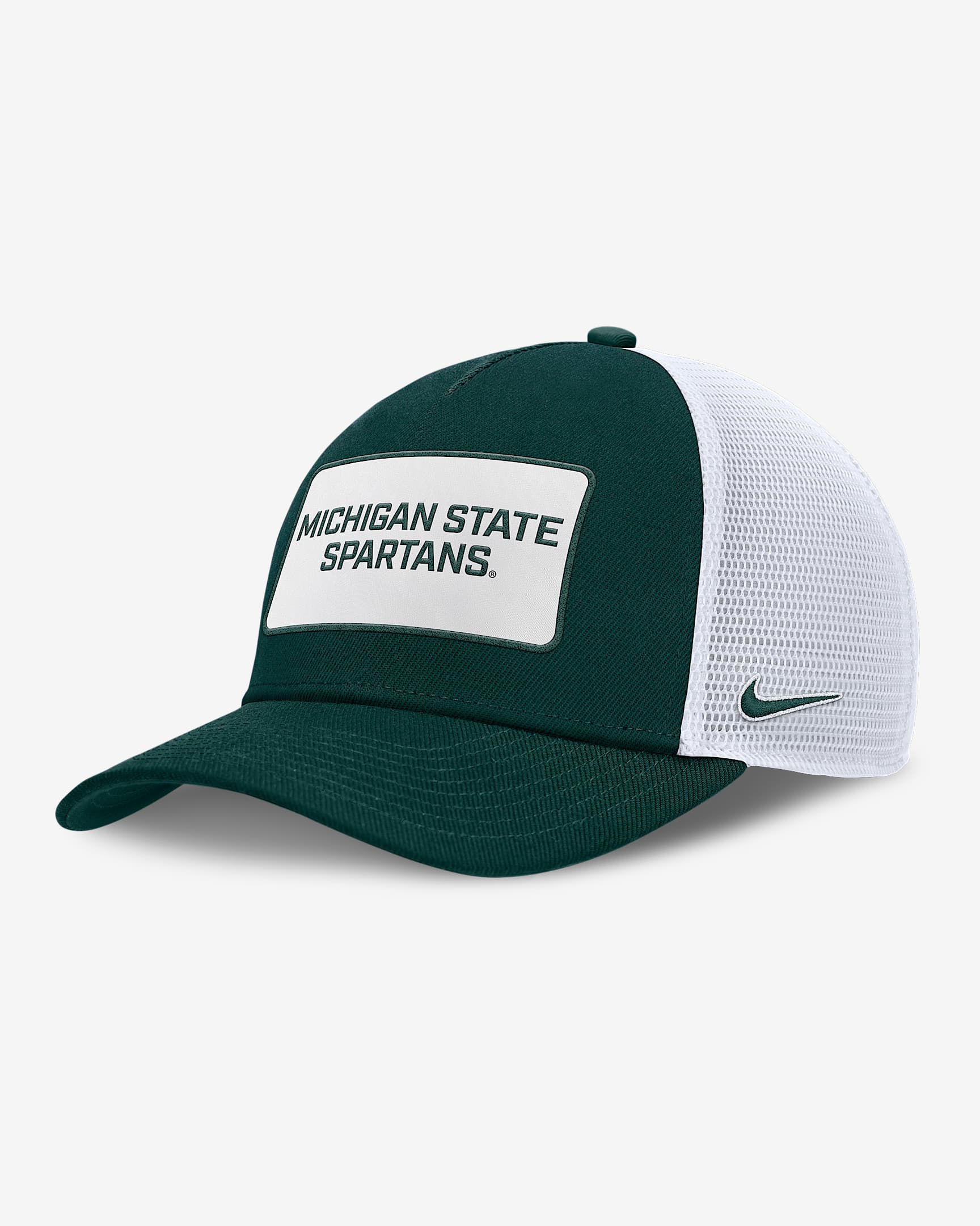 Gorra de rejilla universitaria Nike ajustable para hombre Michigan State On-Field Rise - Verde pro