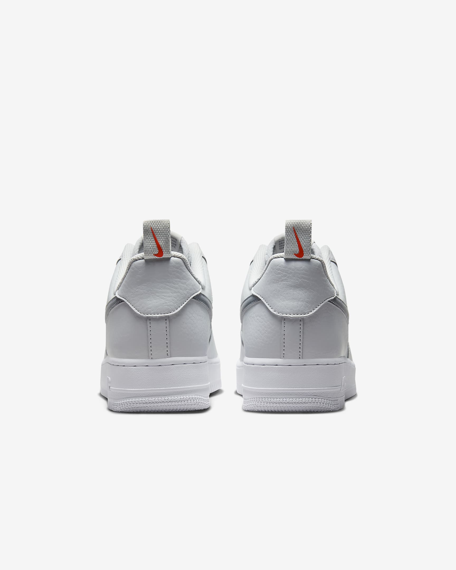 Nike Air Force 1 '07 Men's Shoes - Photon Dust/Safety Orange/White/Cool Grey