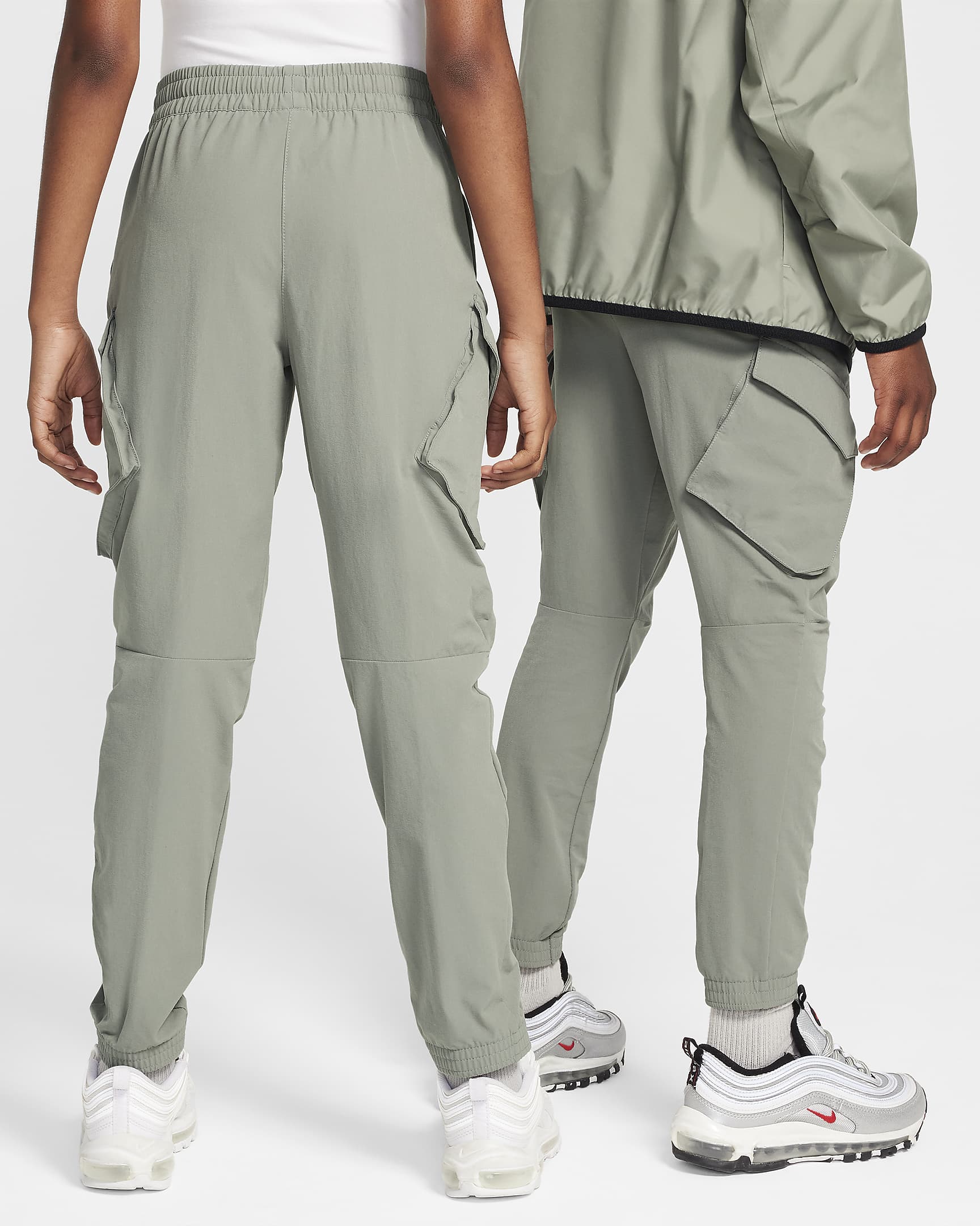 Pantalon cargo Nike Sportswear City Utility pour ado - Dark Stucco/Noir