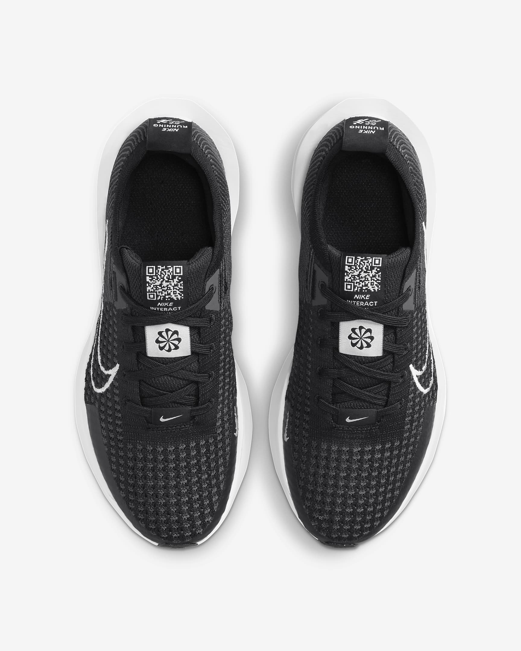 Tenis de correr en pavimento para mujer Nike Interact Run - Negro/Antracita/Blanco