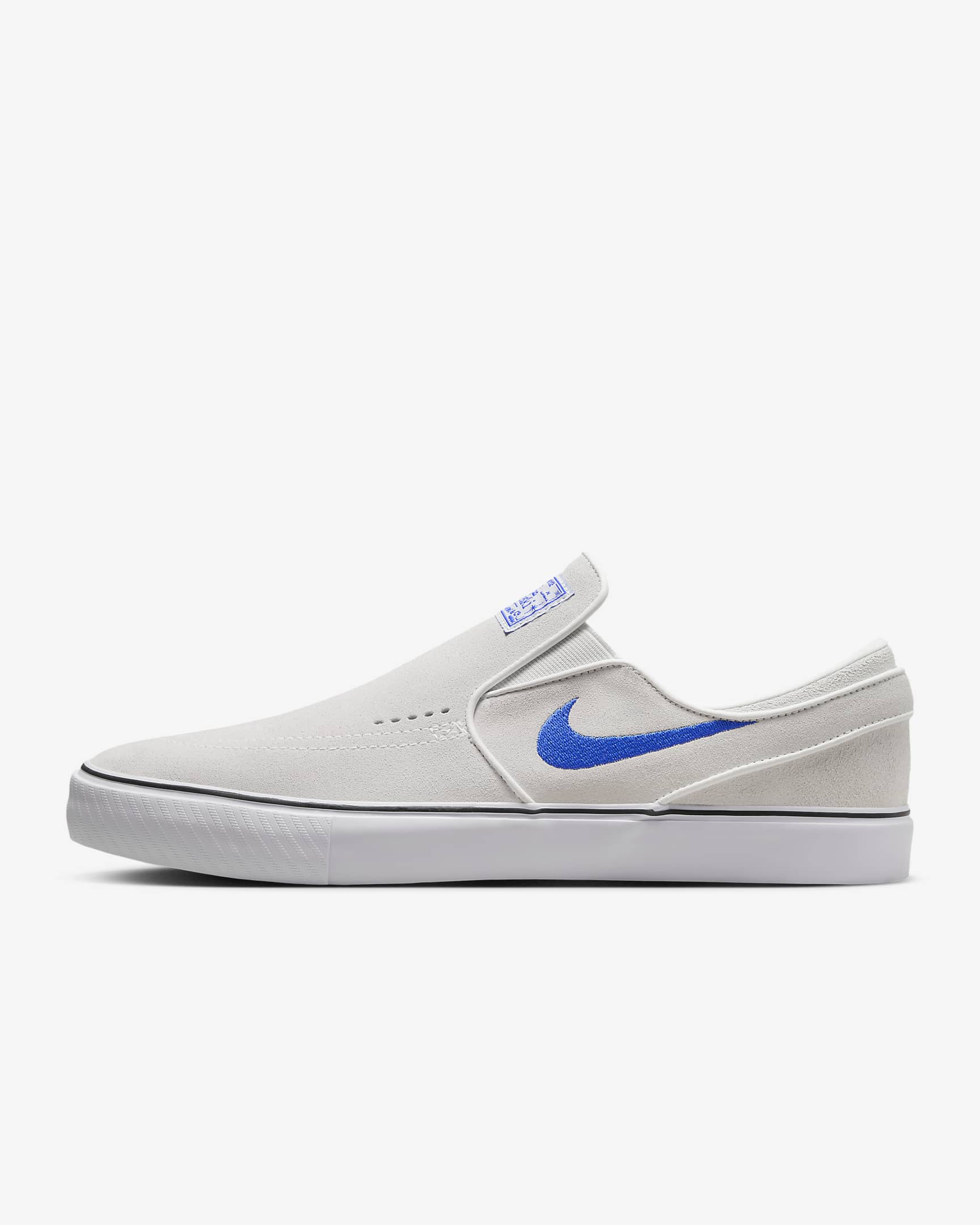 Nike SB Janoski+ Slip Skate Shoes - Summit White/Summit White/White/Hyper Royal