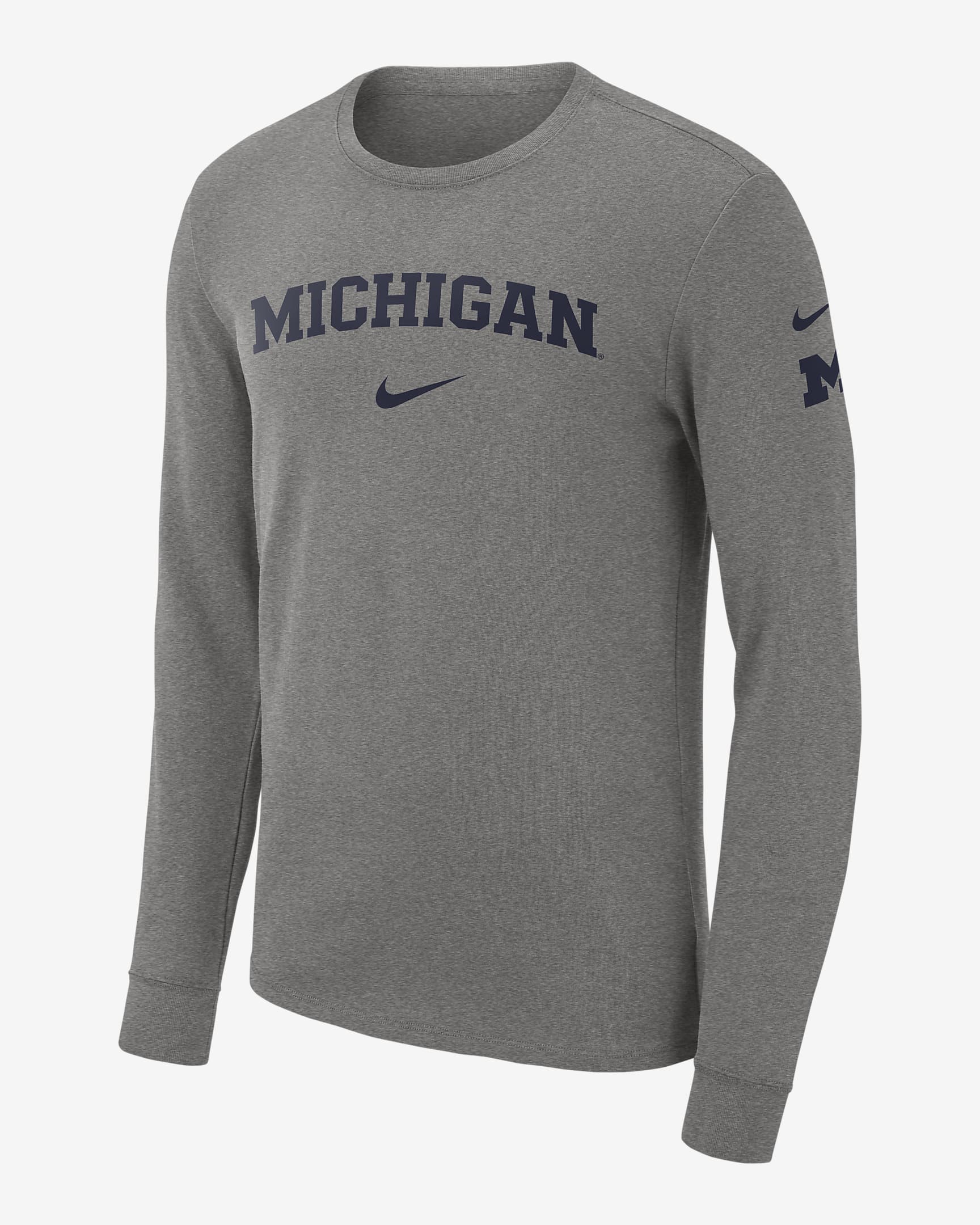 Playera de manga larga para hombre Nike College (Michigan). Nike.com