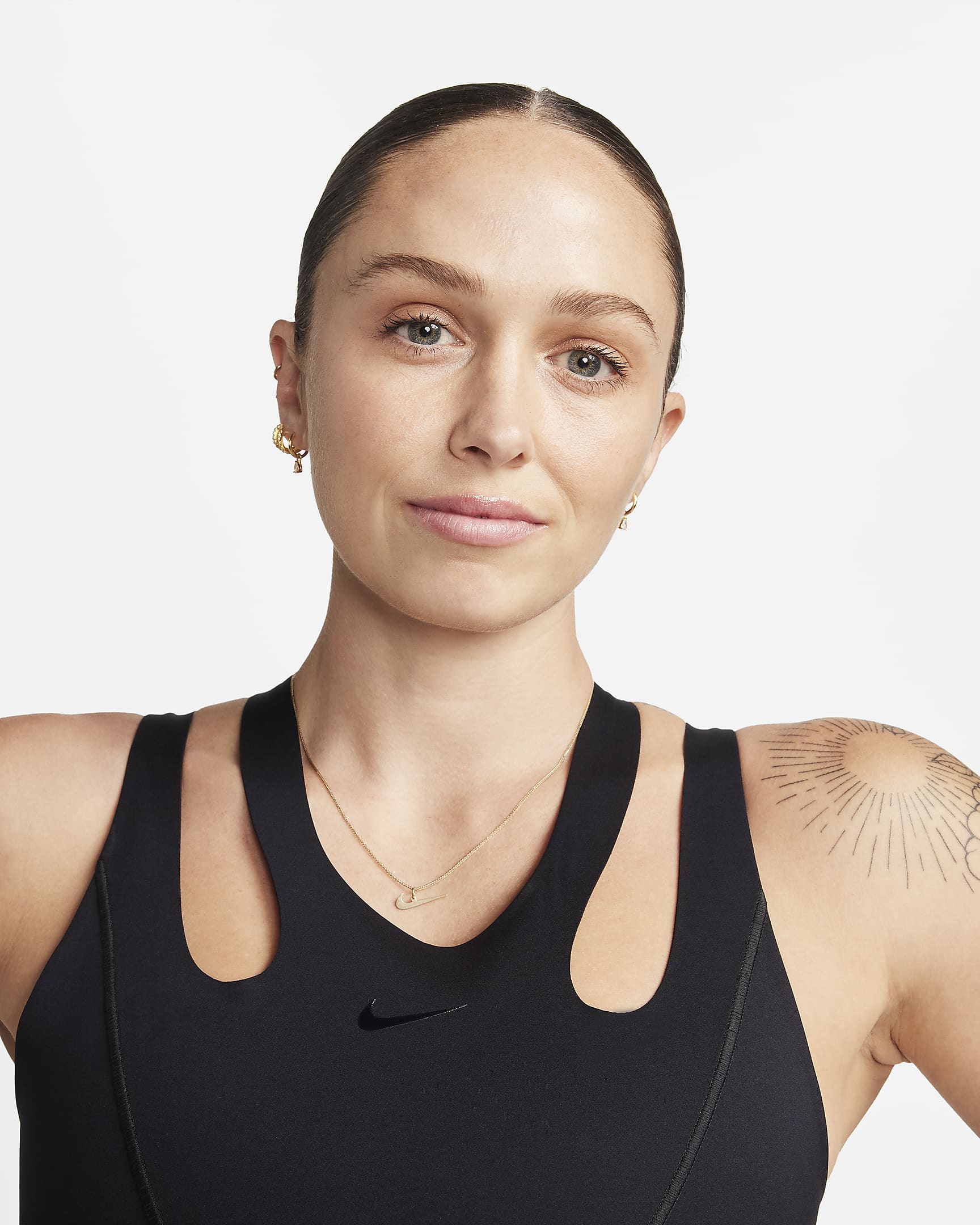 Ovadderad sportBH Nike FutureMove med smala axelband och lätt stöd för
