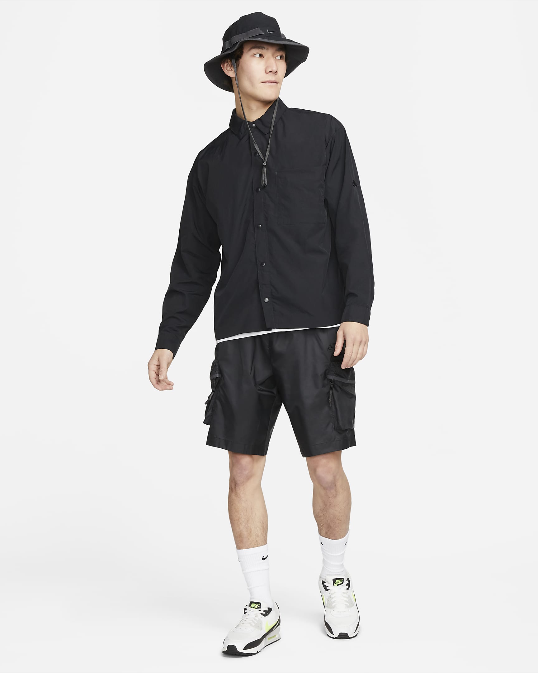 Nike Sportswear Tech Pack Men's Woven Long-sleeve Shirt. Nike ID