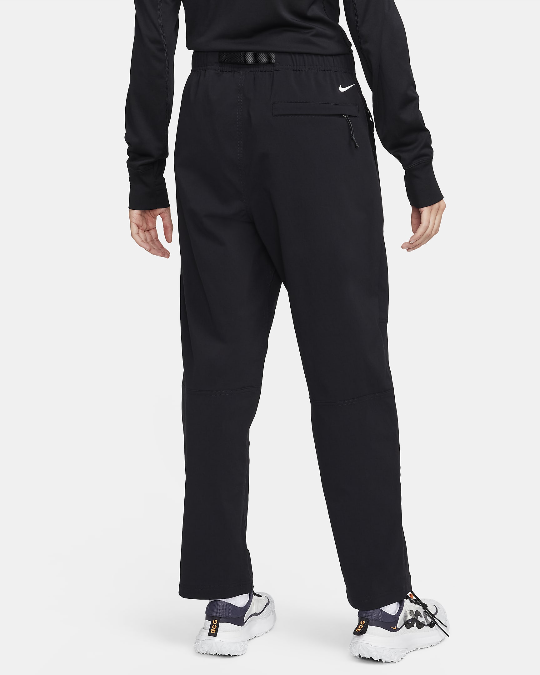 Damskie spodnie ze średnim stanem Nike ACG „UV Hike” - Czerń/Summit White