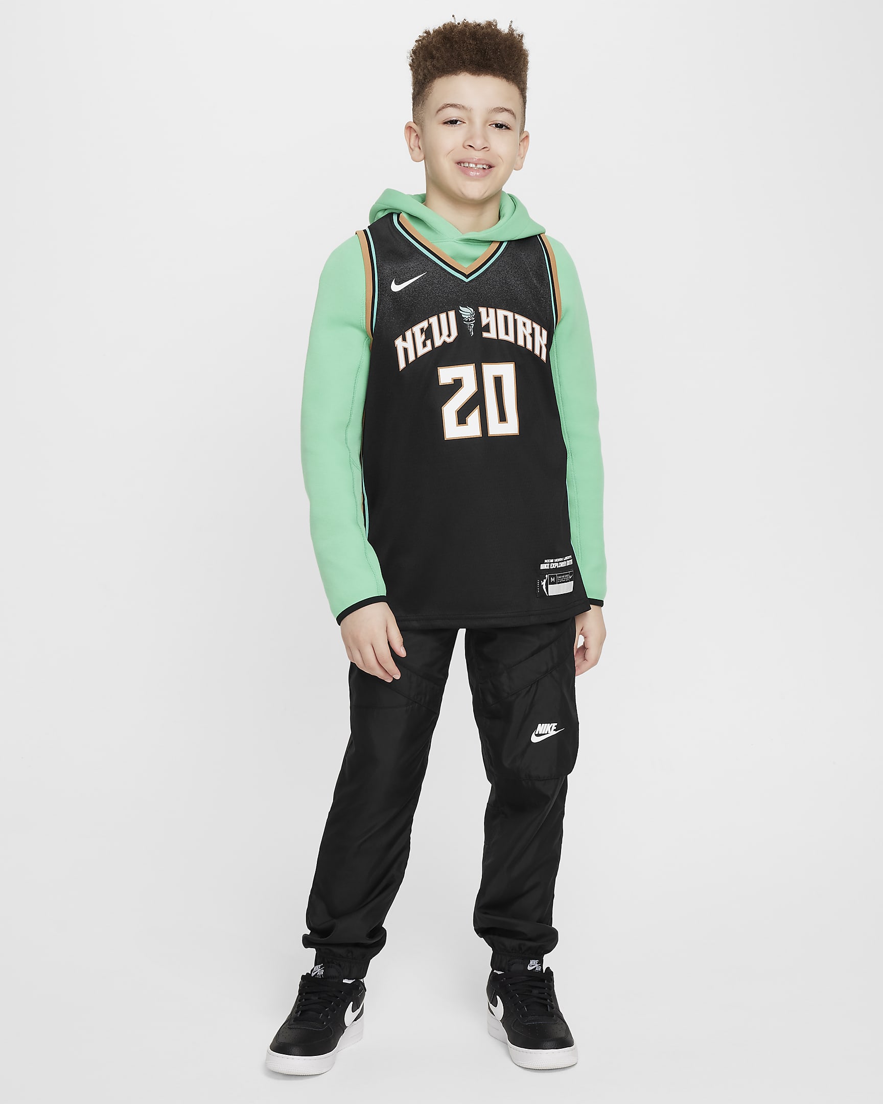 Sabrina Ionescu New York Liberty 2024 Explorer Edition Big Kids' Nike Dri-FIT WNBA Swingman Jersey - Black