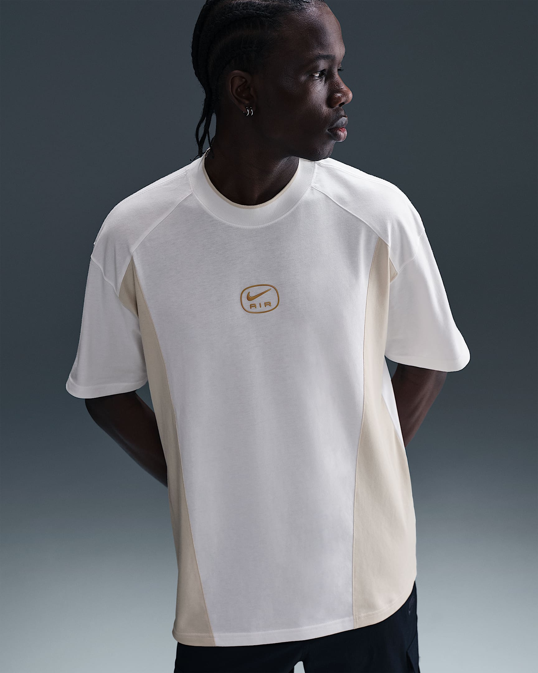 Nike Air Men's T-Shirt - White/Light Orewood Brown