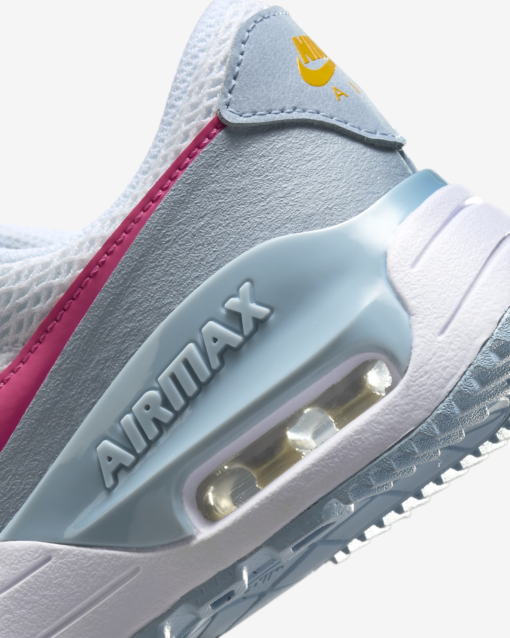 Nike Air Max SYSTM Older Kids' Shoes - White/Blue Tint/Light Armoury Blue/Pinksicle