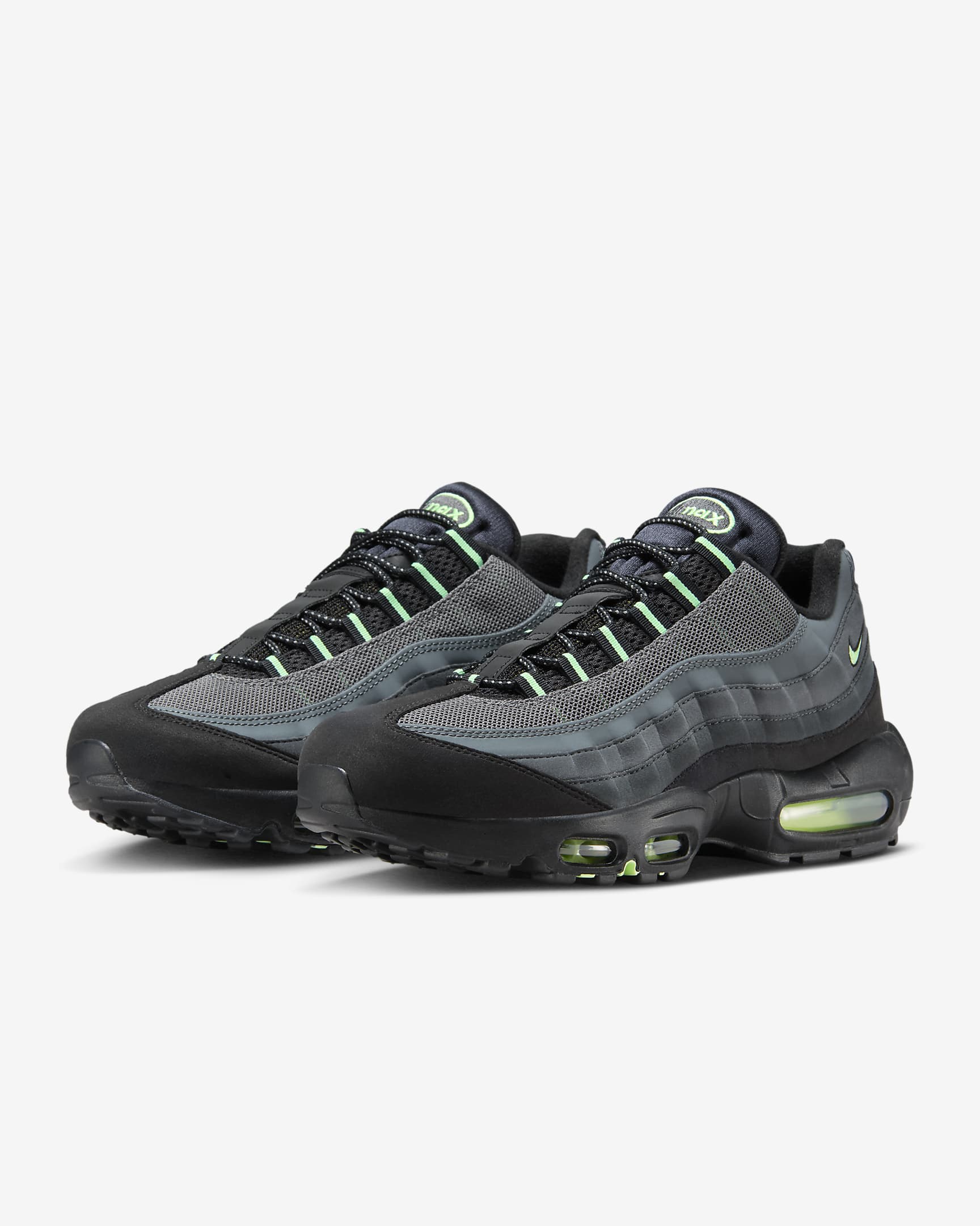 Sapatilhas Nike Air Max 95 - Preto/Anthracite/Cinzento Iron/Verde Vapor