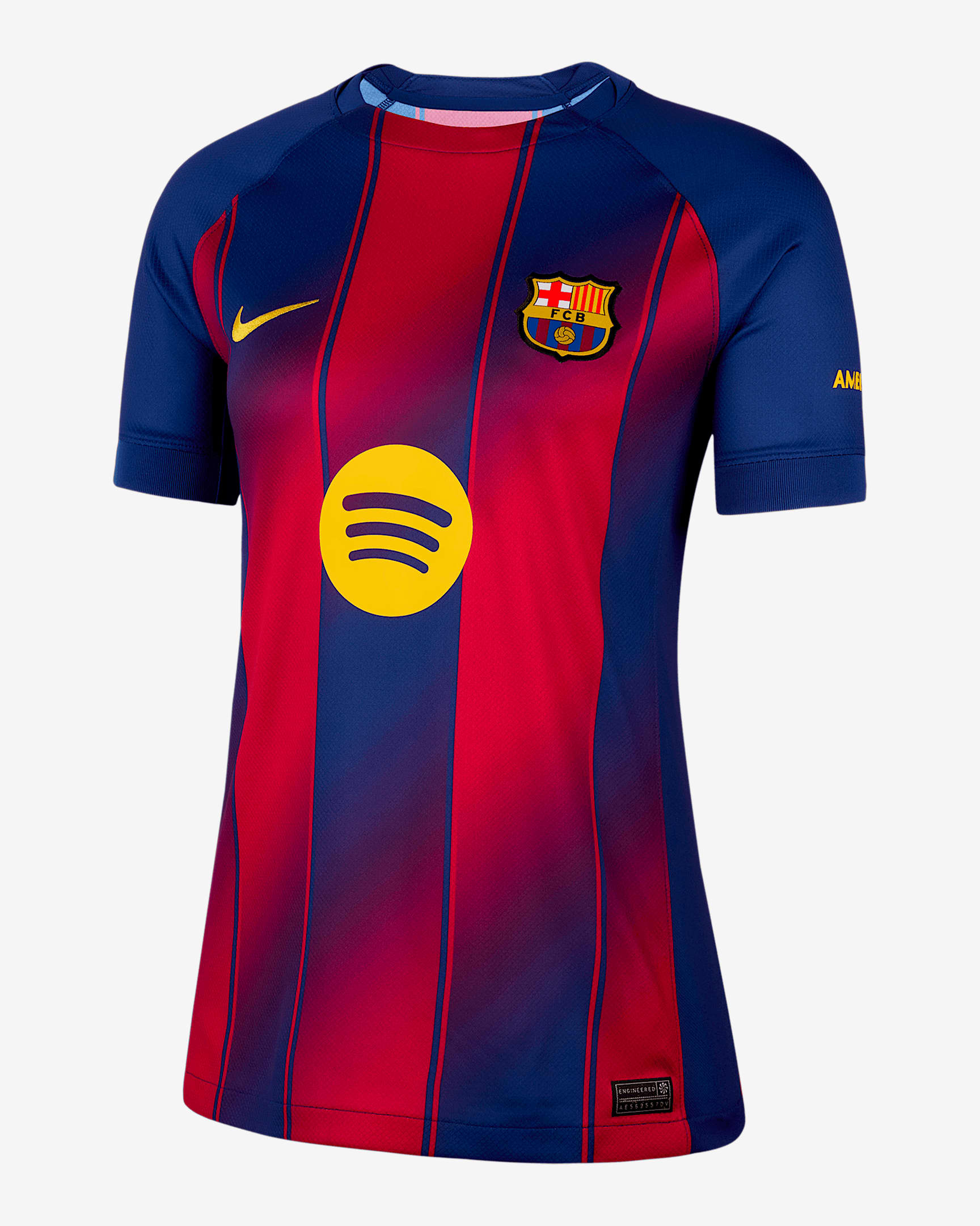 Raphinha Barcelona 2025/26 Stadium Home Women's Nike Dri-FIT Soccer Jersey - Deep Royal Blue/Deep Royal Blue