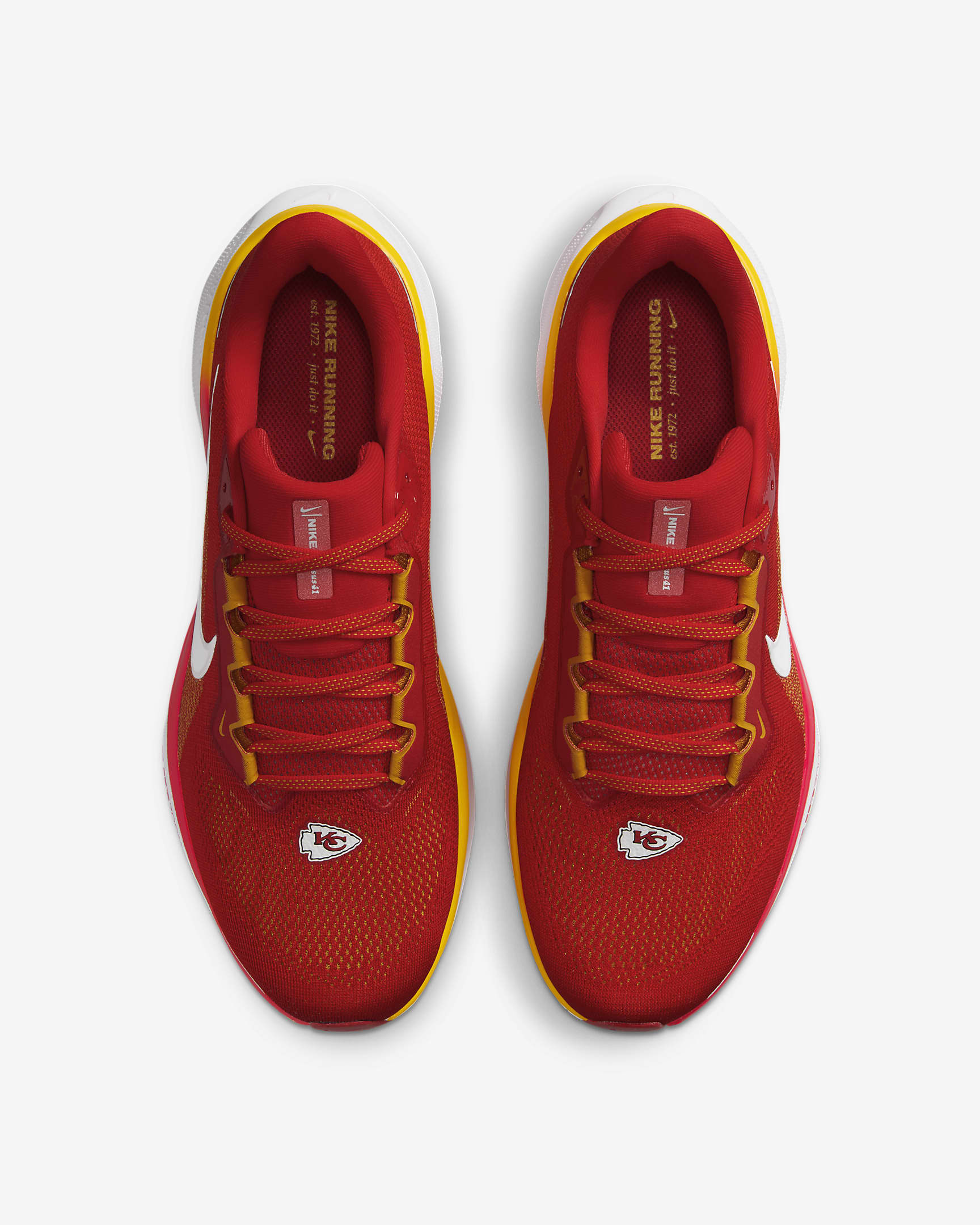 Tenis de correr en pavimento para hombre Nike Pegasus 41 NFL Kansas City Chiefs - Rojo universitario/Blanco/Oro universitario/Blanco