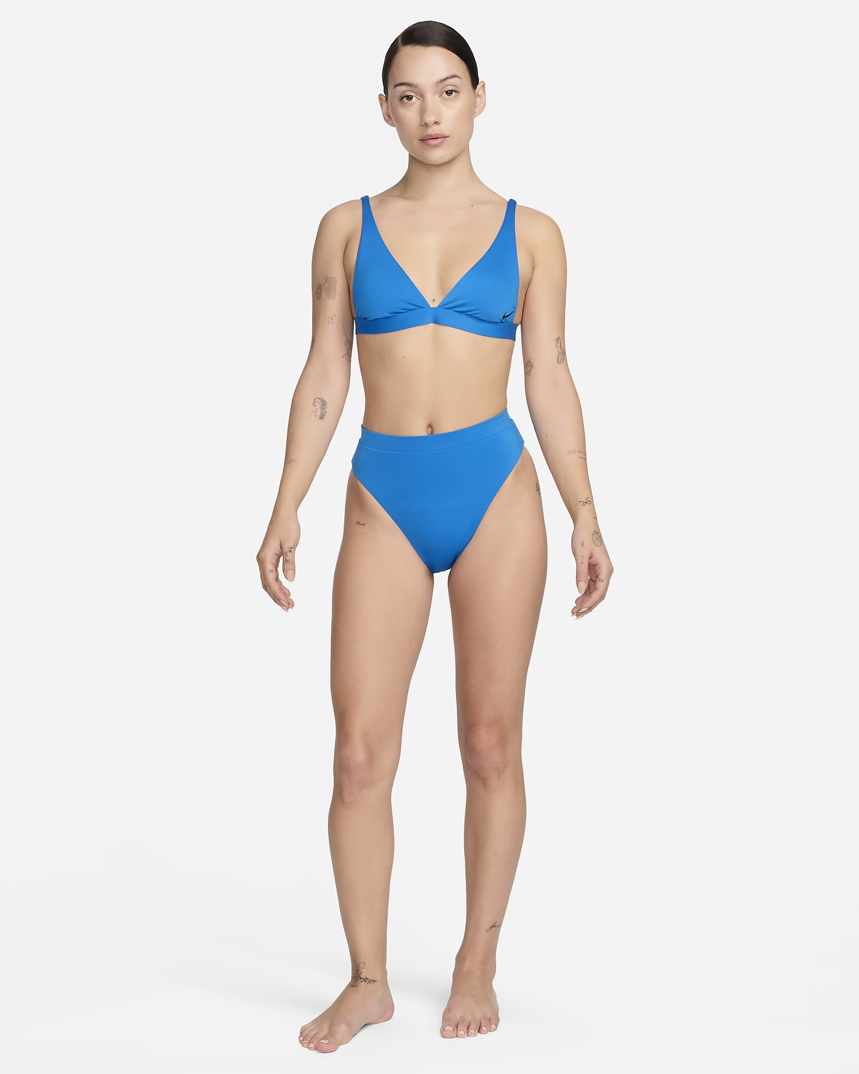 Prenda para la parte inferior de natación de cintura alta para mujer Nike Essential - Azul foto