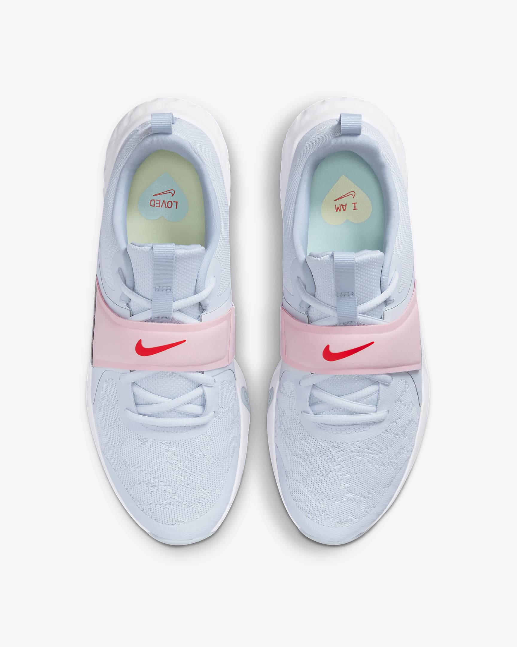 Nike Renew In-Season TR 12 Women's Training Shoes - Football Grey/Medium Soft Pink/Blue Whisper/Light Crimson