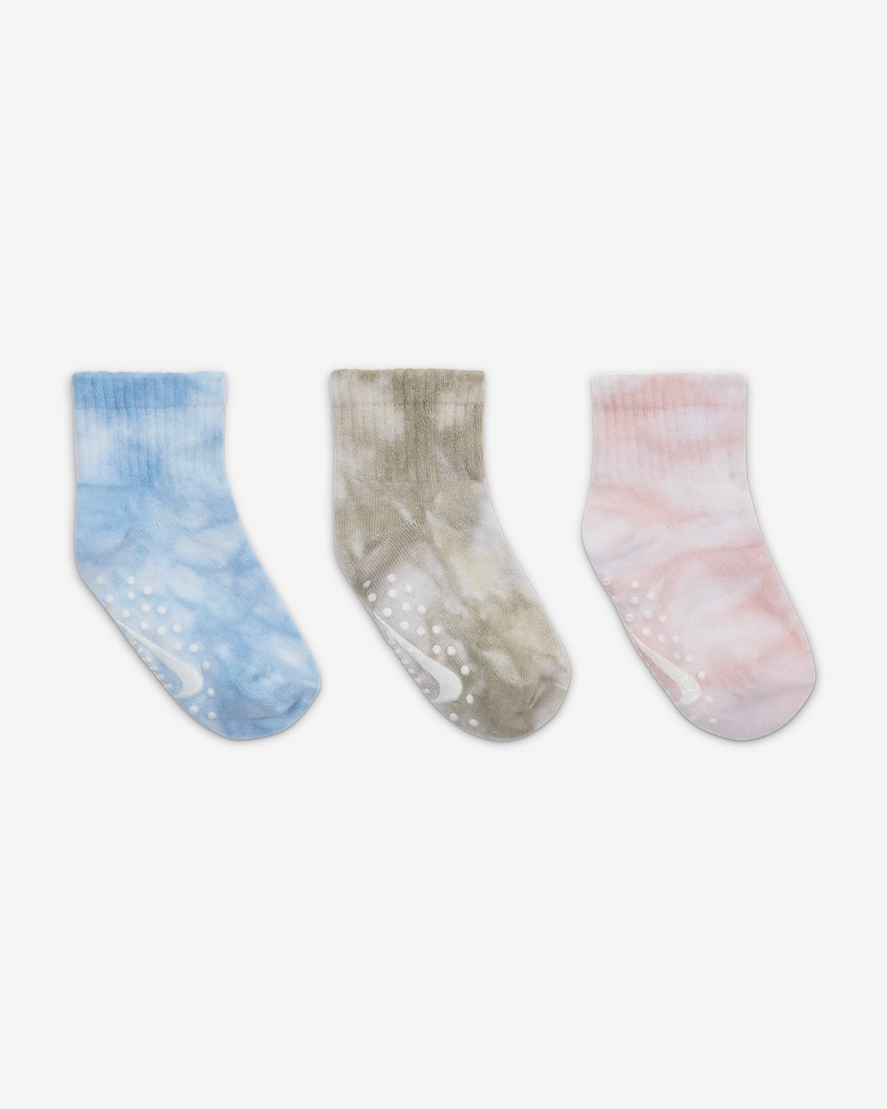 Nike Baby TieDye Gripper Socks (3 Pairs).