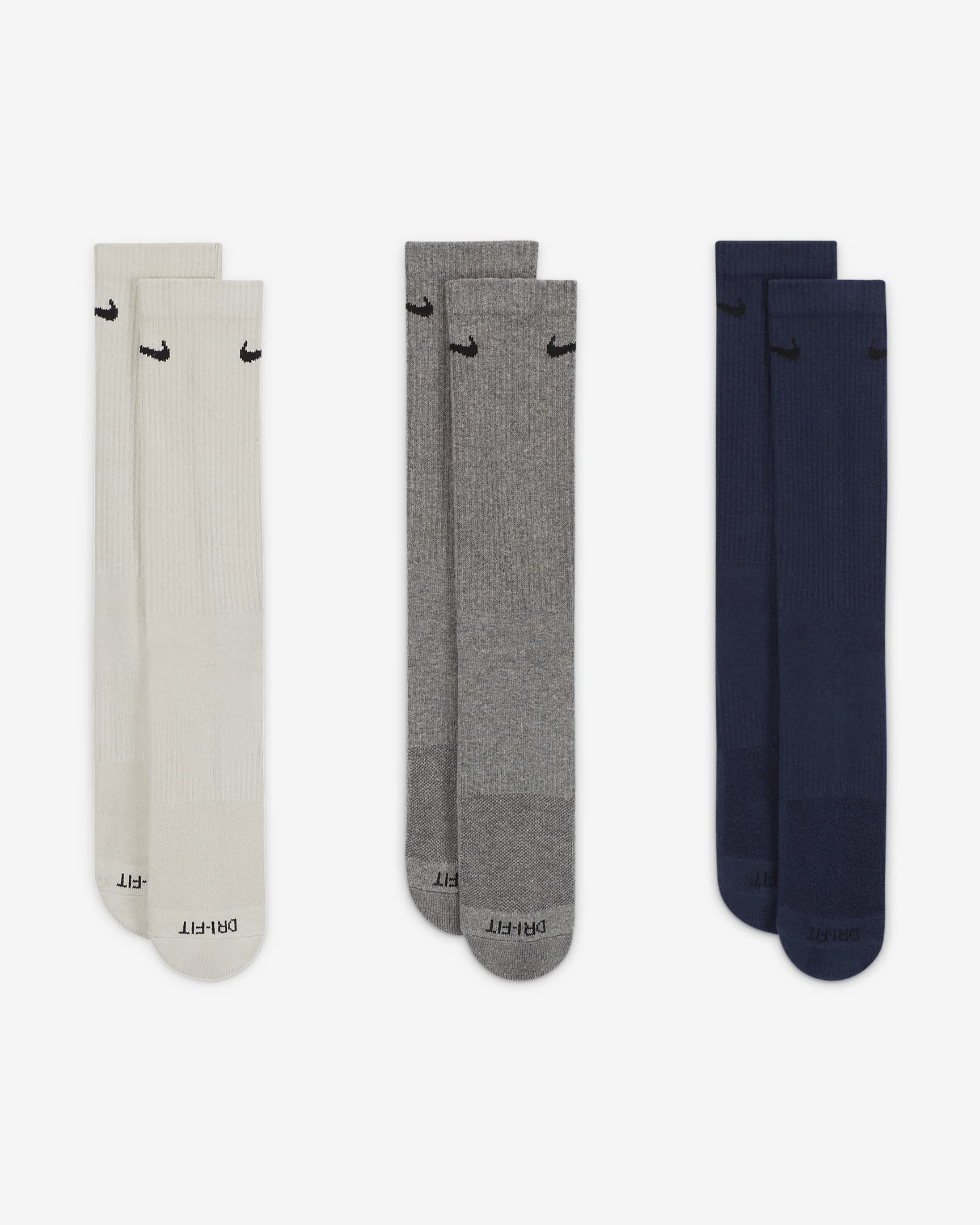 Nike Everyday Plus Cushioned Training Crew Socks (3 Pairs). Nike LU