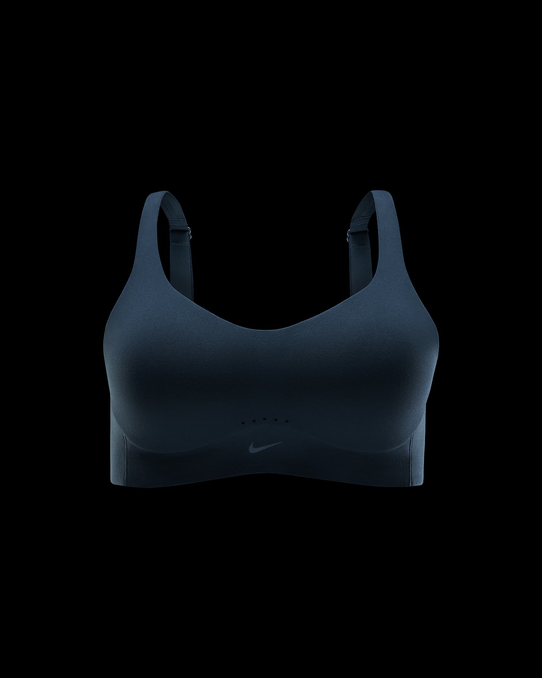 Brassière de sport convertible et rembourrée Nike Alate High Support pour femme - Armory Navy/Blanc