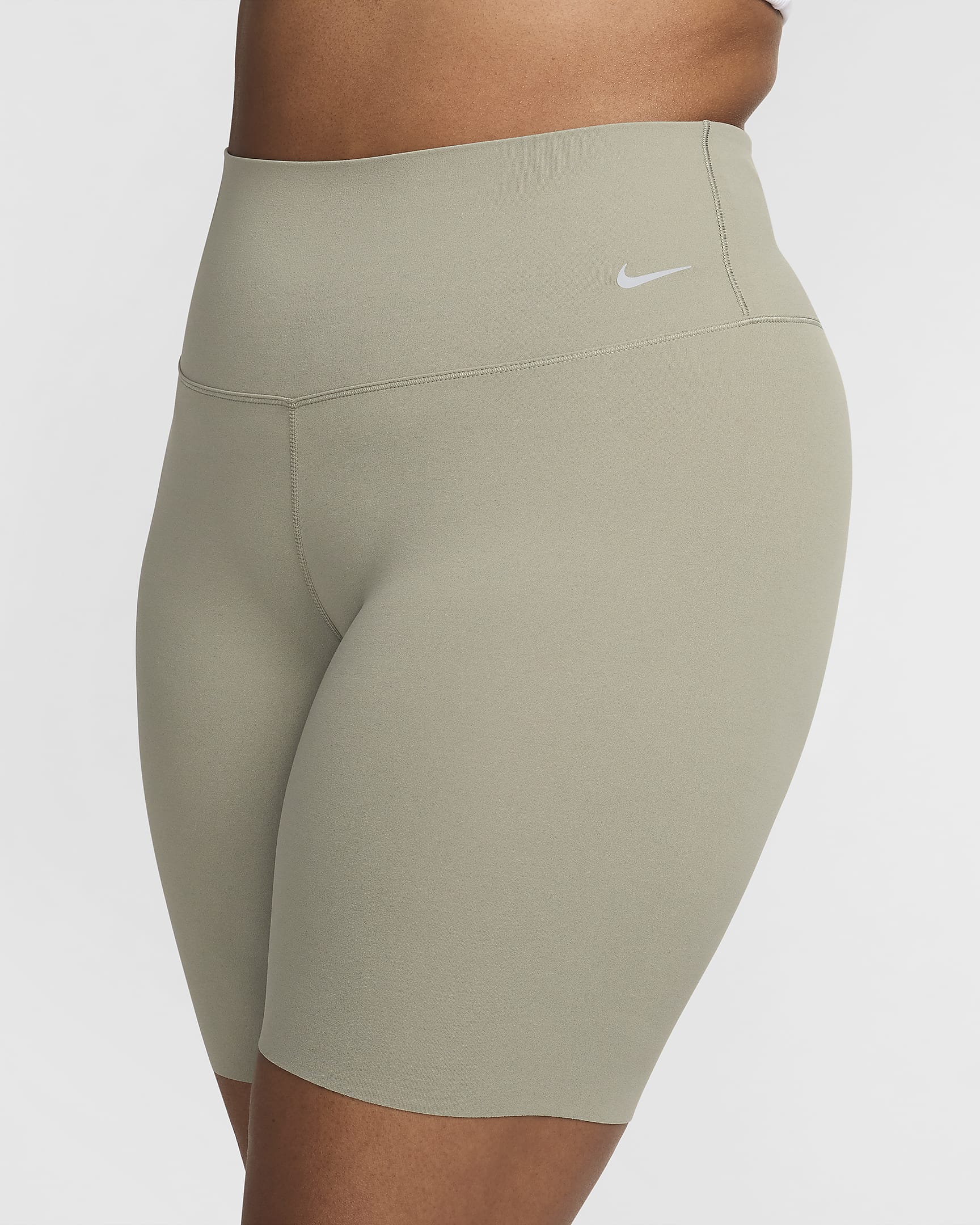 Cycliste taille haute à maintien léger Nike Zenvy 20 cm pour femme - Light Army/Noir