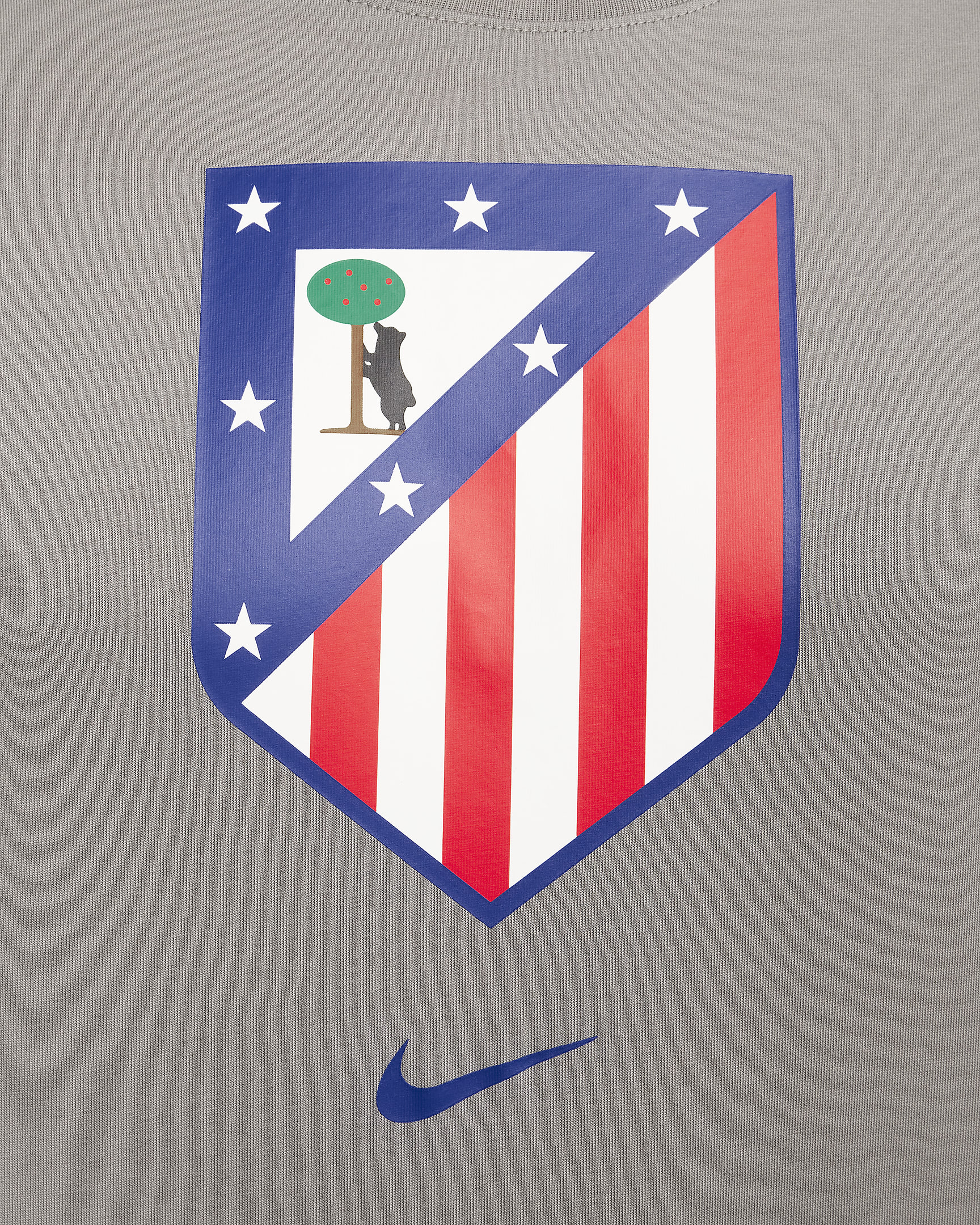 Atlético Madrid Men's Nike Football T-Shirt - Flat Pewter