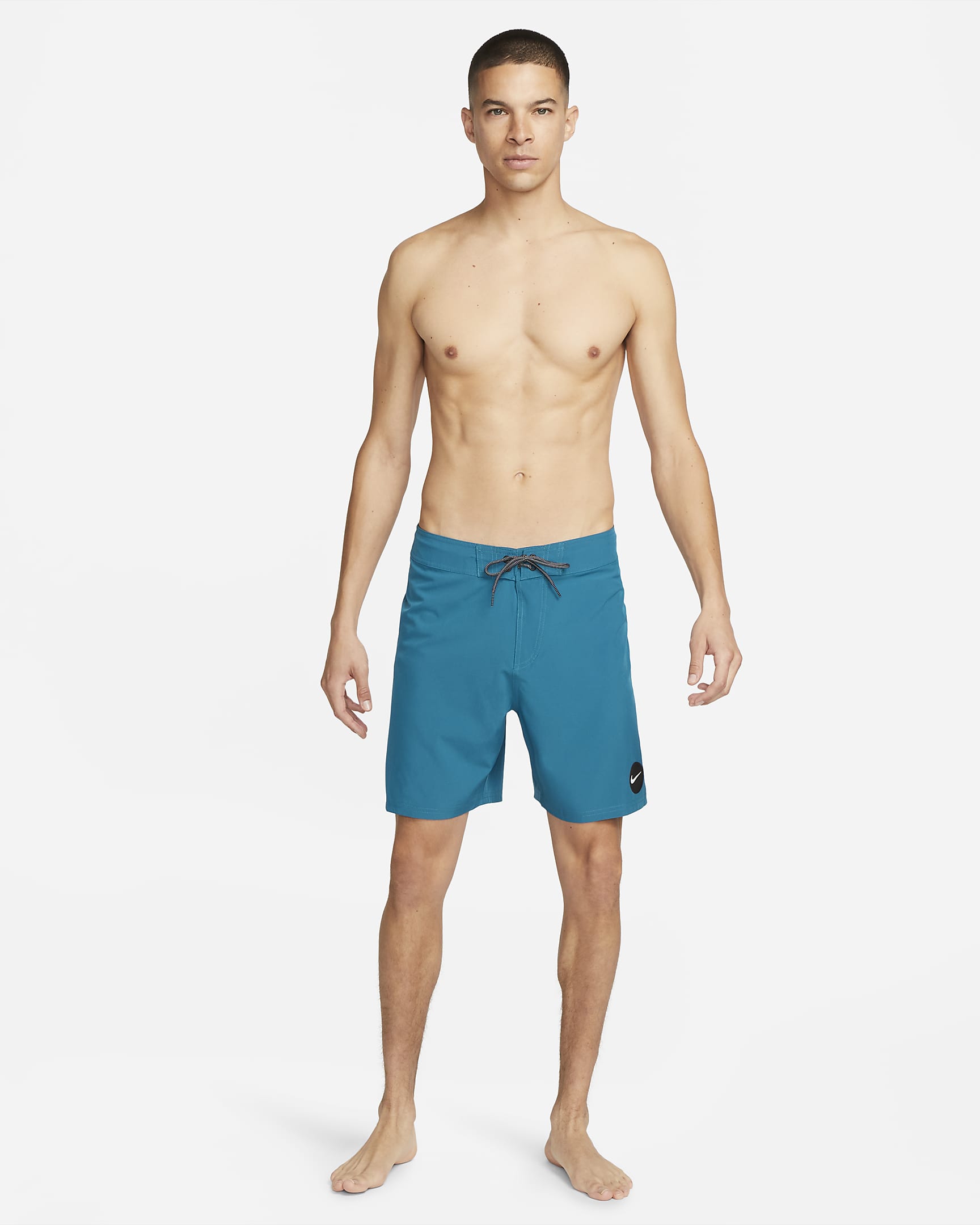 Traje de baño tipo short de playa de 18 cm para hombre Nike Essential - Verde abismo