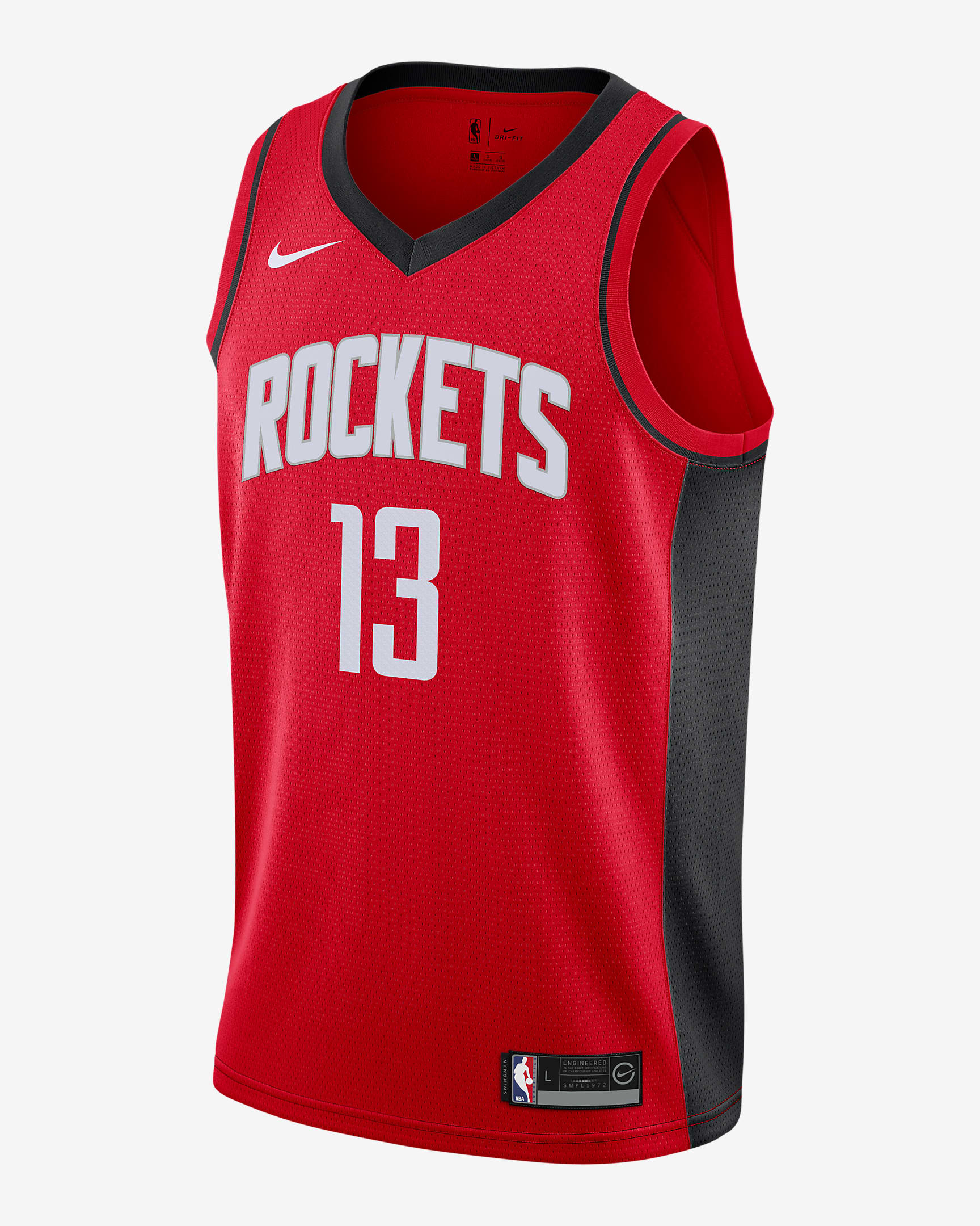 Jersey Nike de la NBA Swingman para niños talla grande James Harden Houston Rockets Icon Edition - Negro