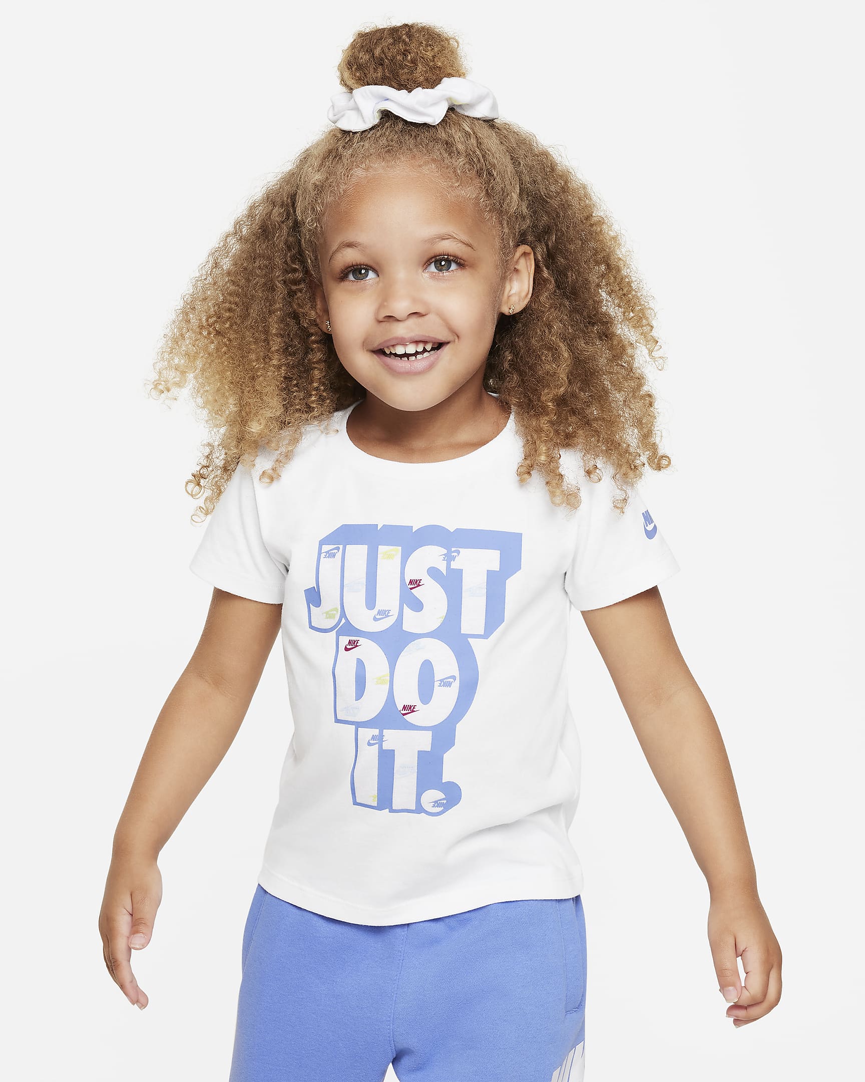 Nike Relaxed Tee and Scrunchie Set Toddler 2-Piece Set - White