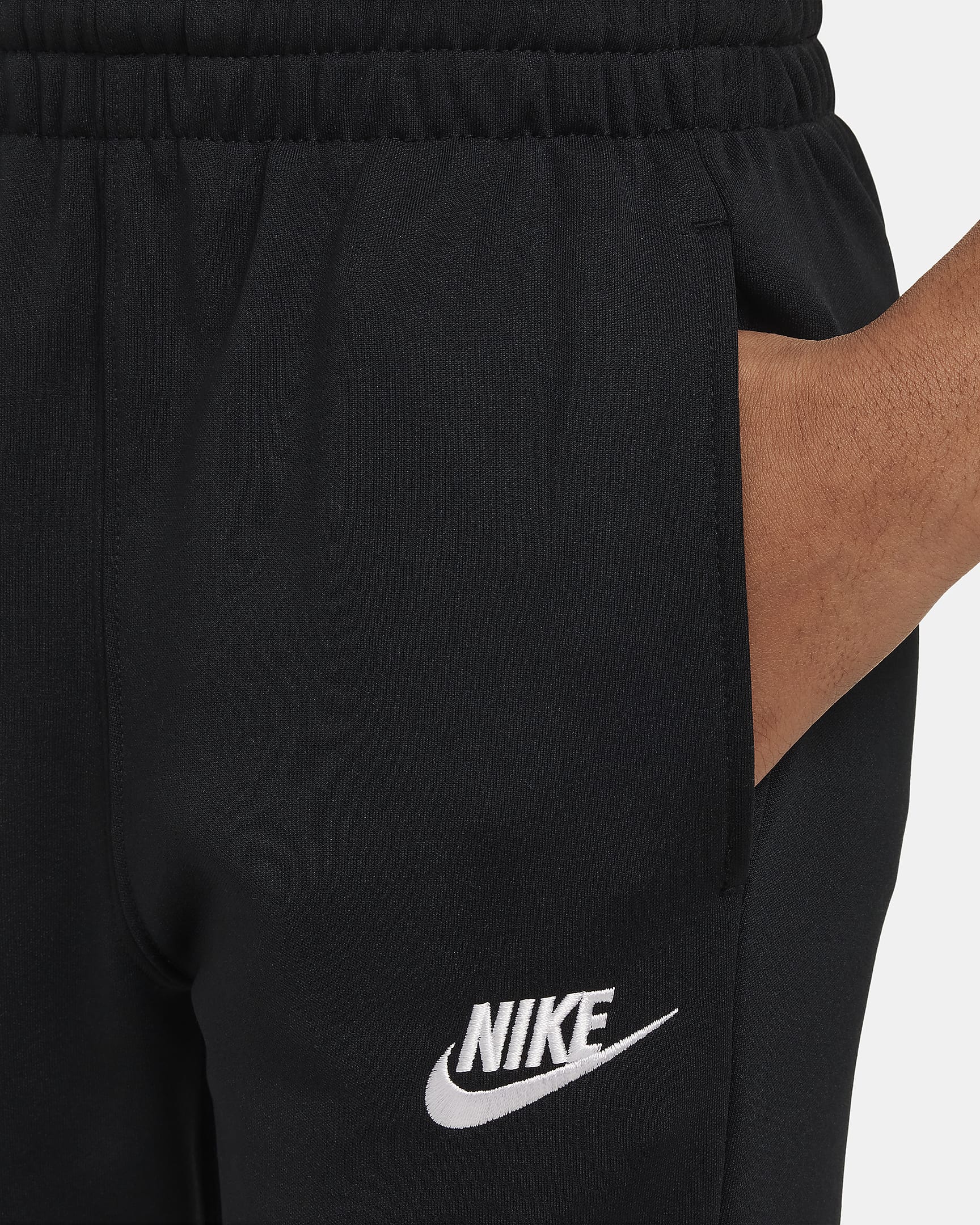 Nike Sportswear tracksuit til store barn - Svart/Svart/Hvit