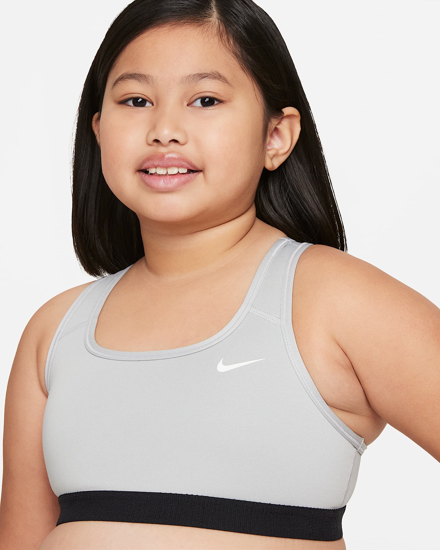 Nike Swoosh Big Kids' (Girls') Sports Bra (Extended Size).