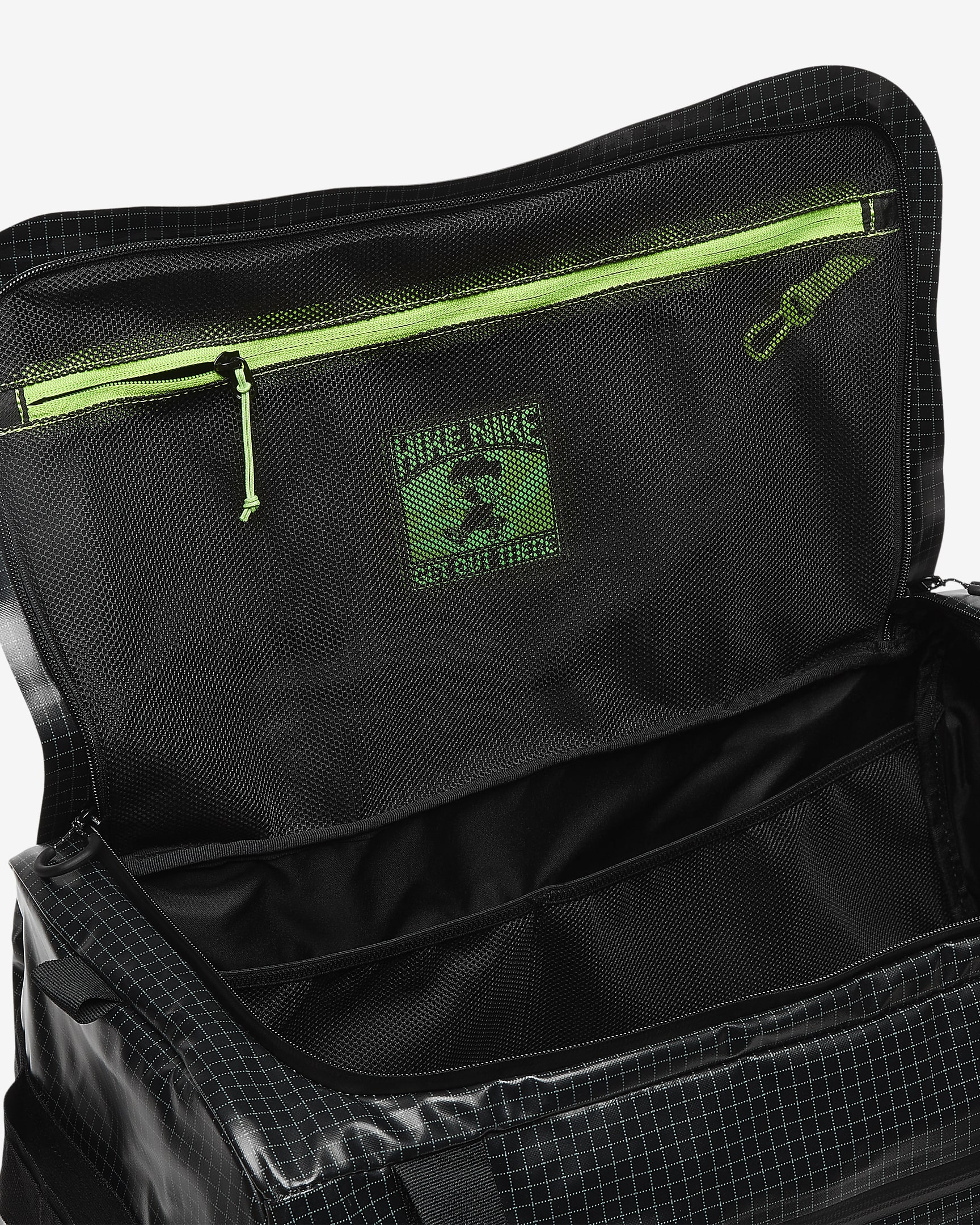 Nike Hike Duffel Bag (50L) - Black/Black/Light Smoke Grey