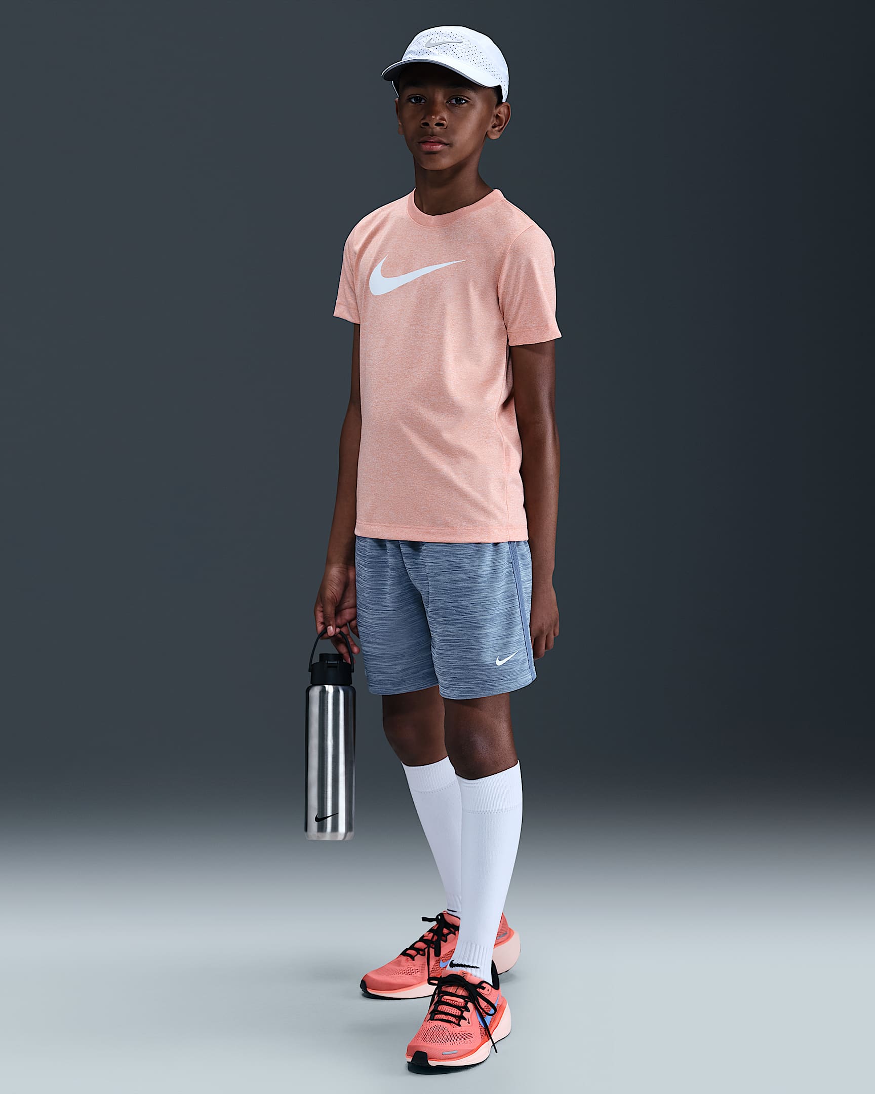 Nike Multi Older Kids' (Boys') Dri-FIT Shorts - World Indigo/Celestine Blue/White
