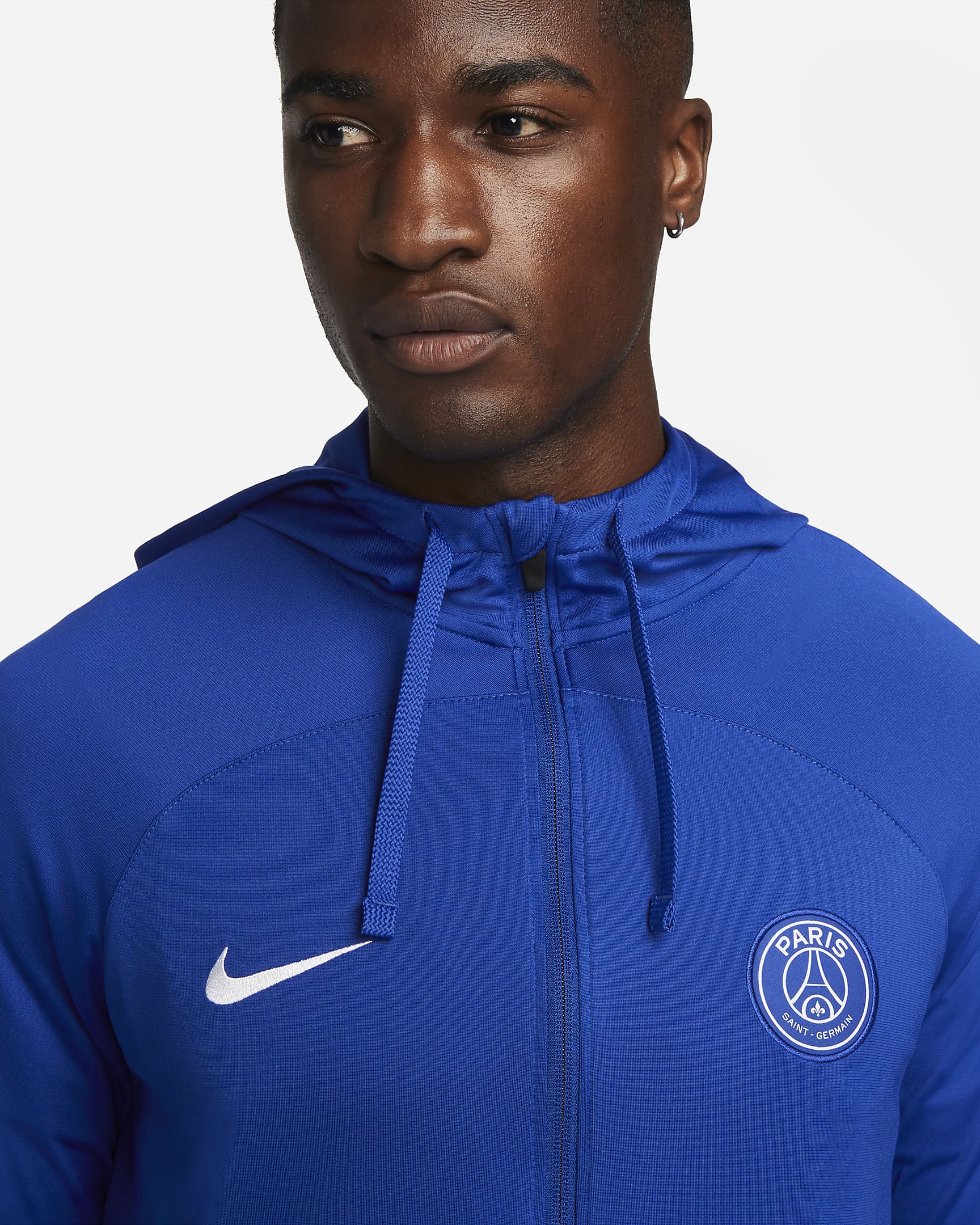 Paris Saint-Germain Strike Men's Nike Dri-FIT Hooded Football Tracksuit ...