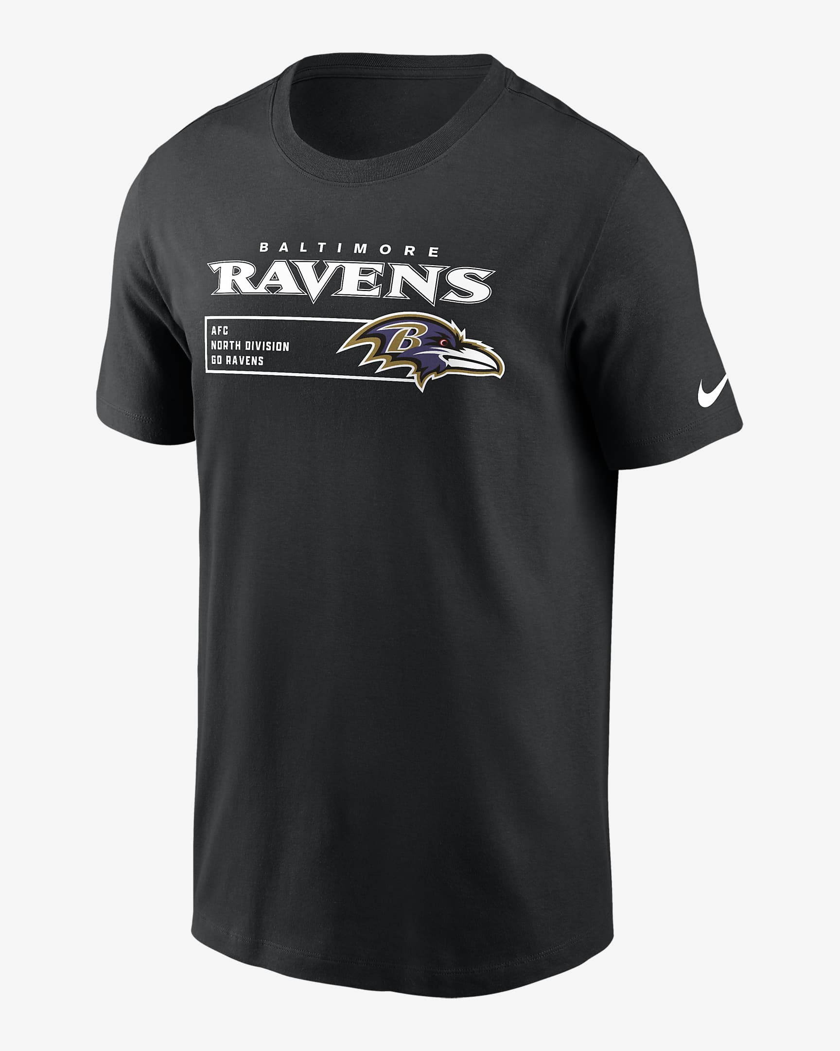 Playera Nike NFL Baltimore Ravens Division Essential para hombre. Nike.com