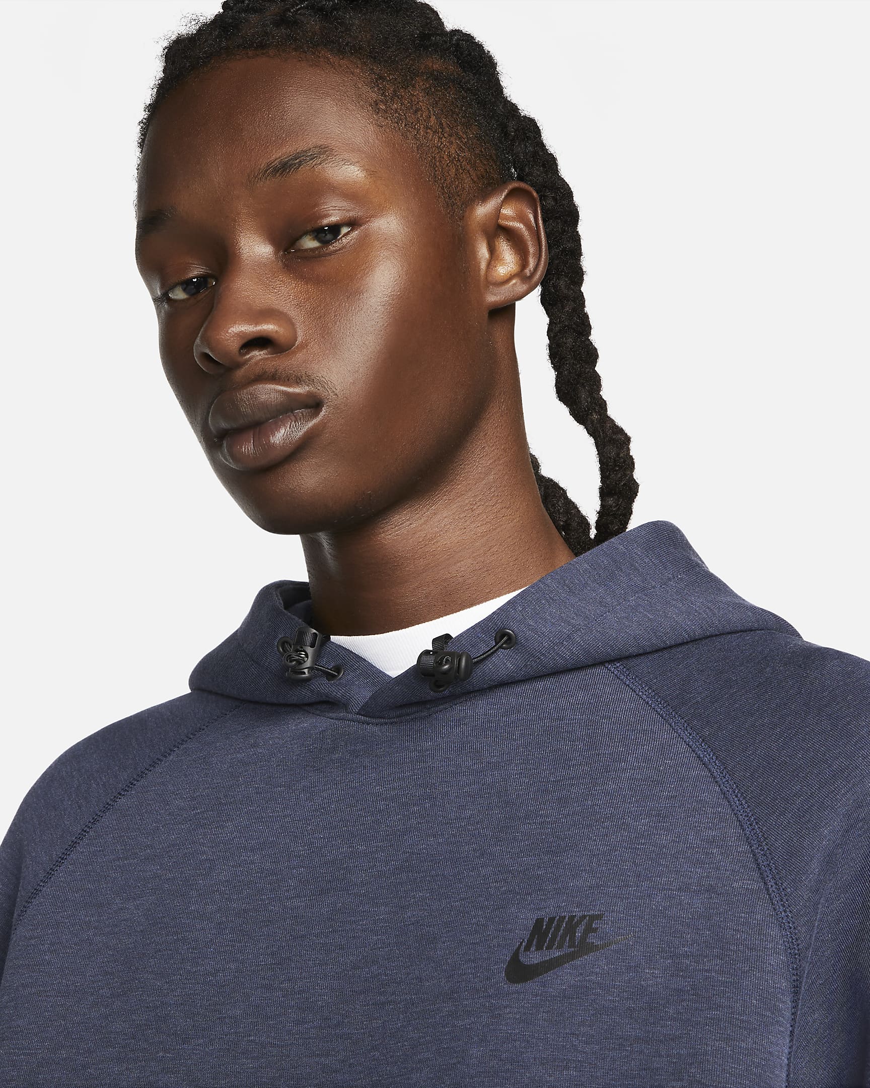 Nike Sportswear Tech Fleece Men's Pullover Hoodie - Obsidian Heather/Black