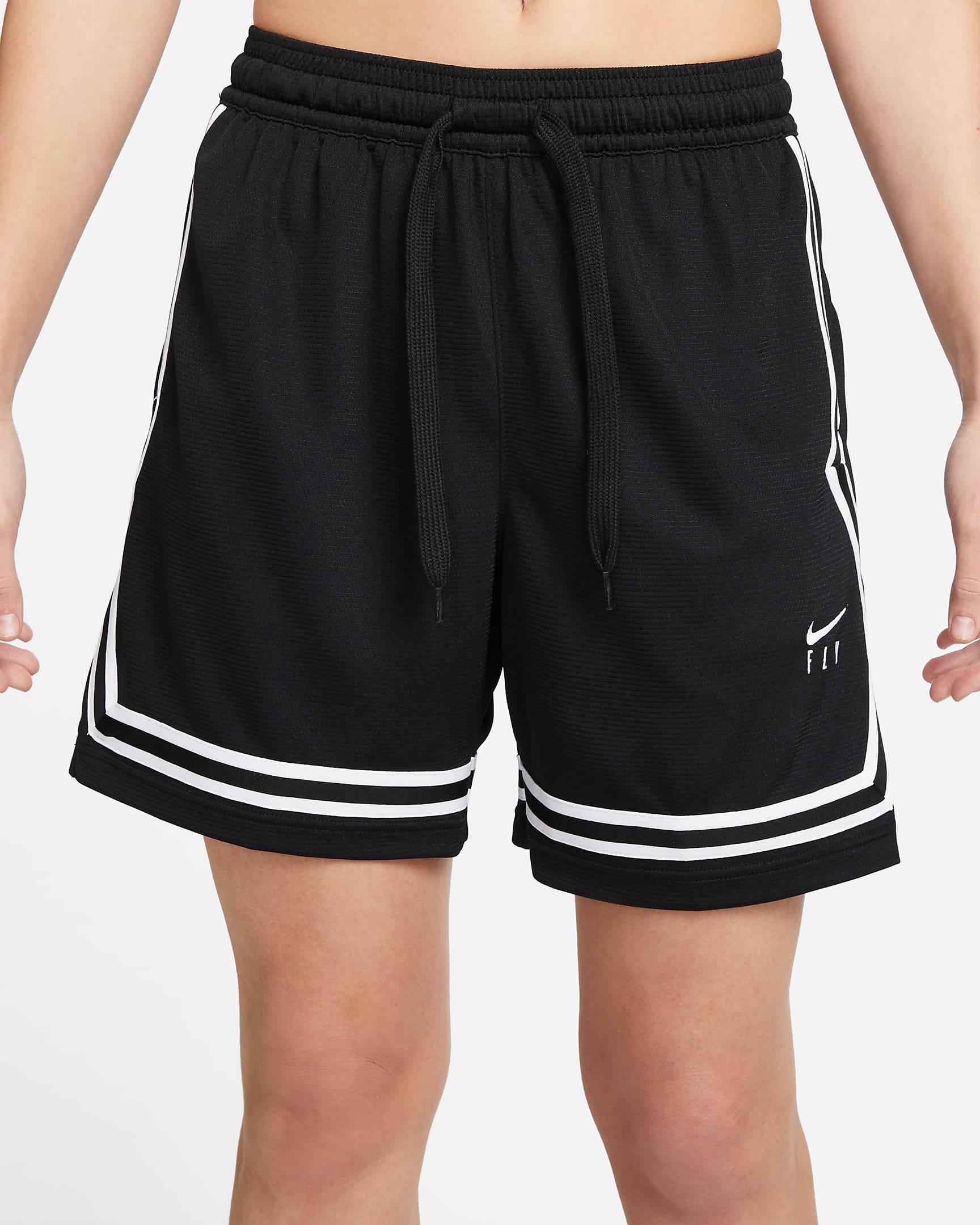 Nike Fly Crossover Pantalons curts de bàsquet - Dona - Negre/Blanc