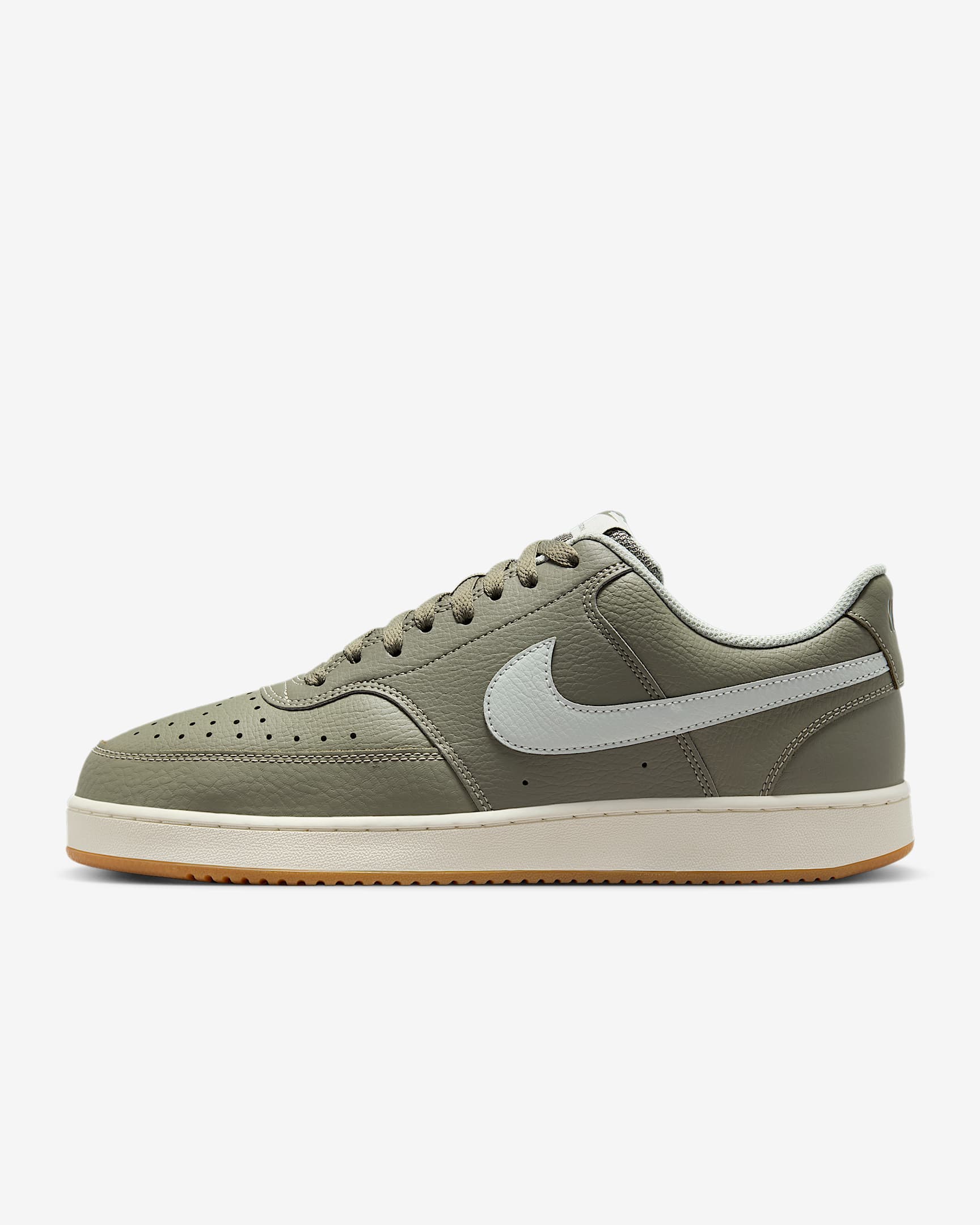 Nike Court Vision Low Shoes - Light Army/Sail/Gum Light Brown/Light Silver