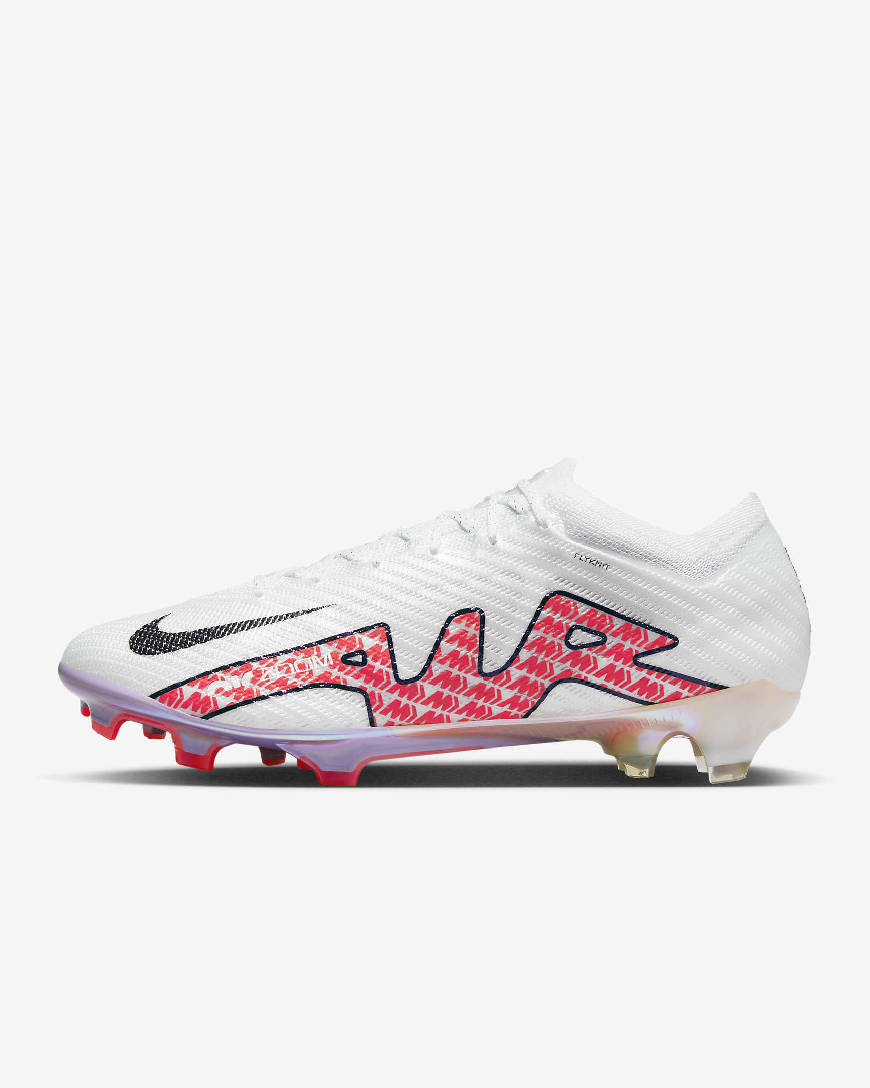 Nike Mercurial Vapor 15 Elite Firm-Ground Low-Top Football Boot - White/Coconut Milk/Bright Crimson/Off-Noir