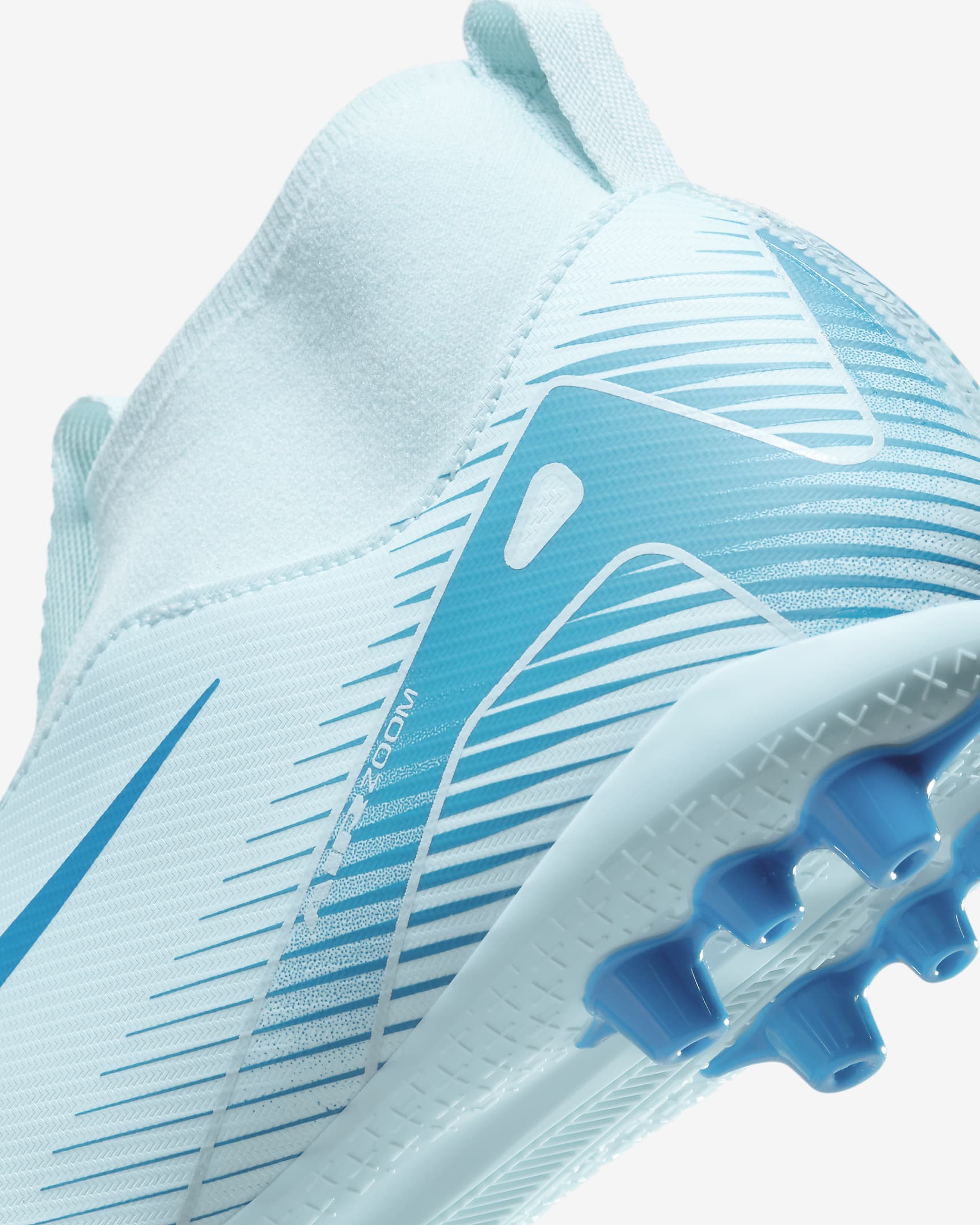 Chaussure de foot montante à crampons pour terrain synthétique Nike Jr. Mercurial Superfly 10 Academy pour enfant/ado - Glacier Blue/Blue Orbit